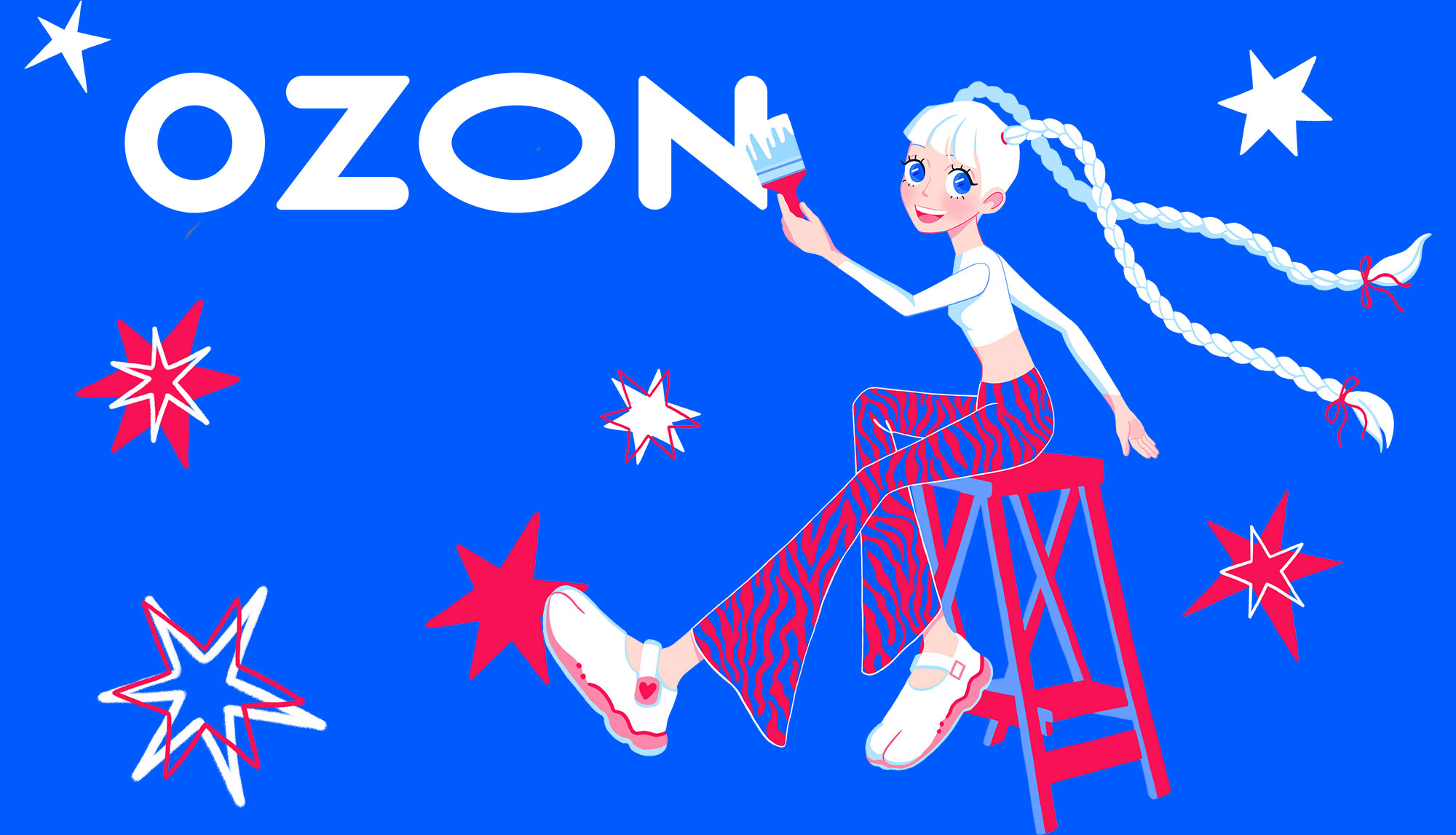 Иллюстрация для Ozon ballon — Изображение №6 — Брендинг, Иллюстрация на Dprofile