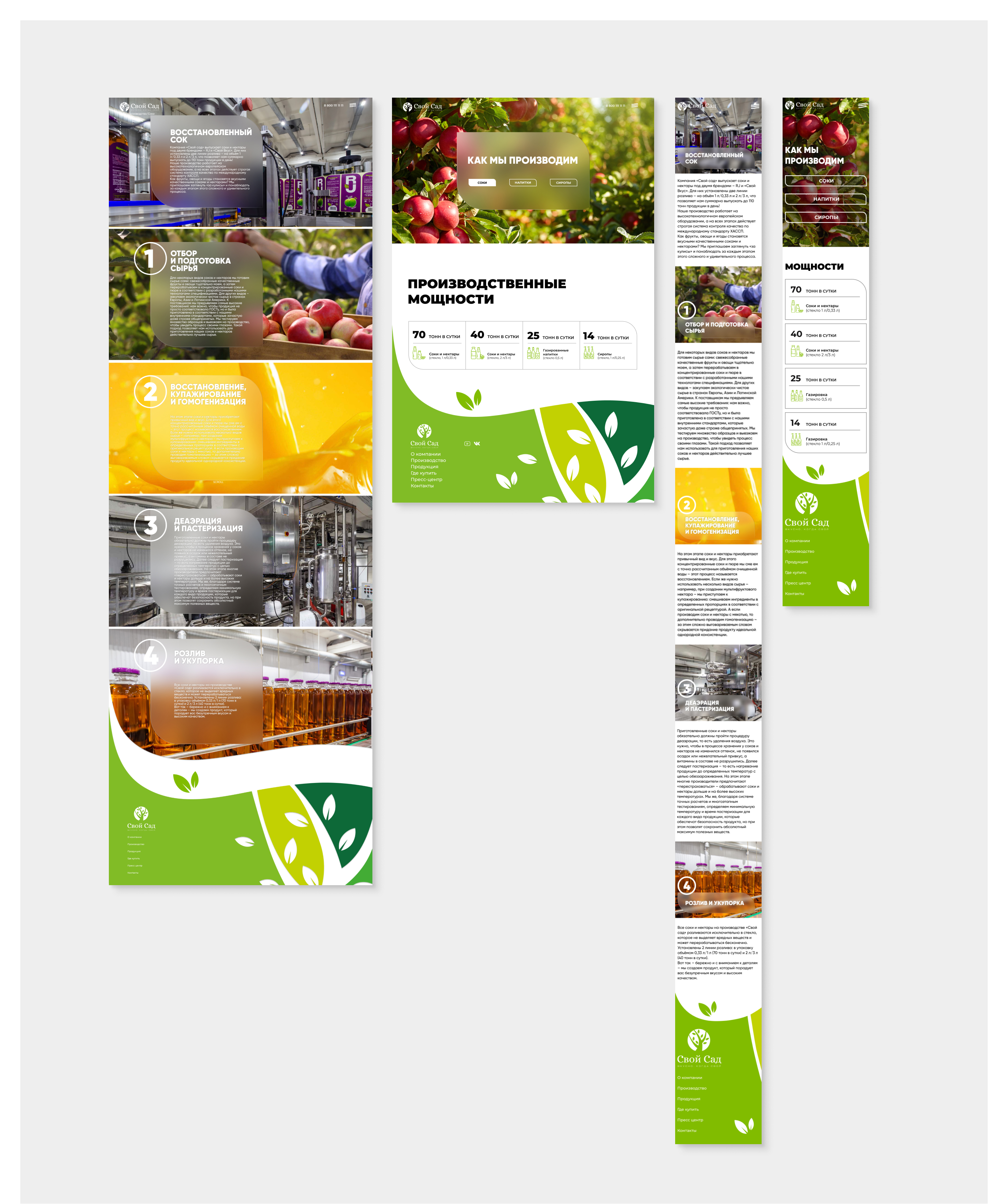 My garden – sale of beverages| Web design — Изображение №10 — Интерфейсы на Dprofile