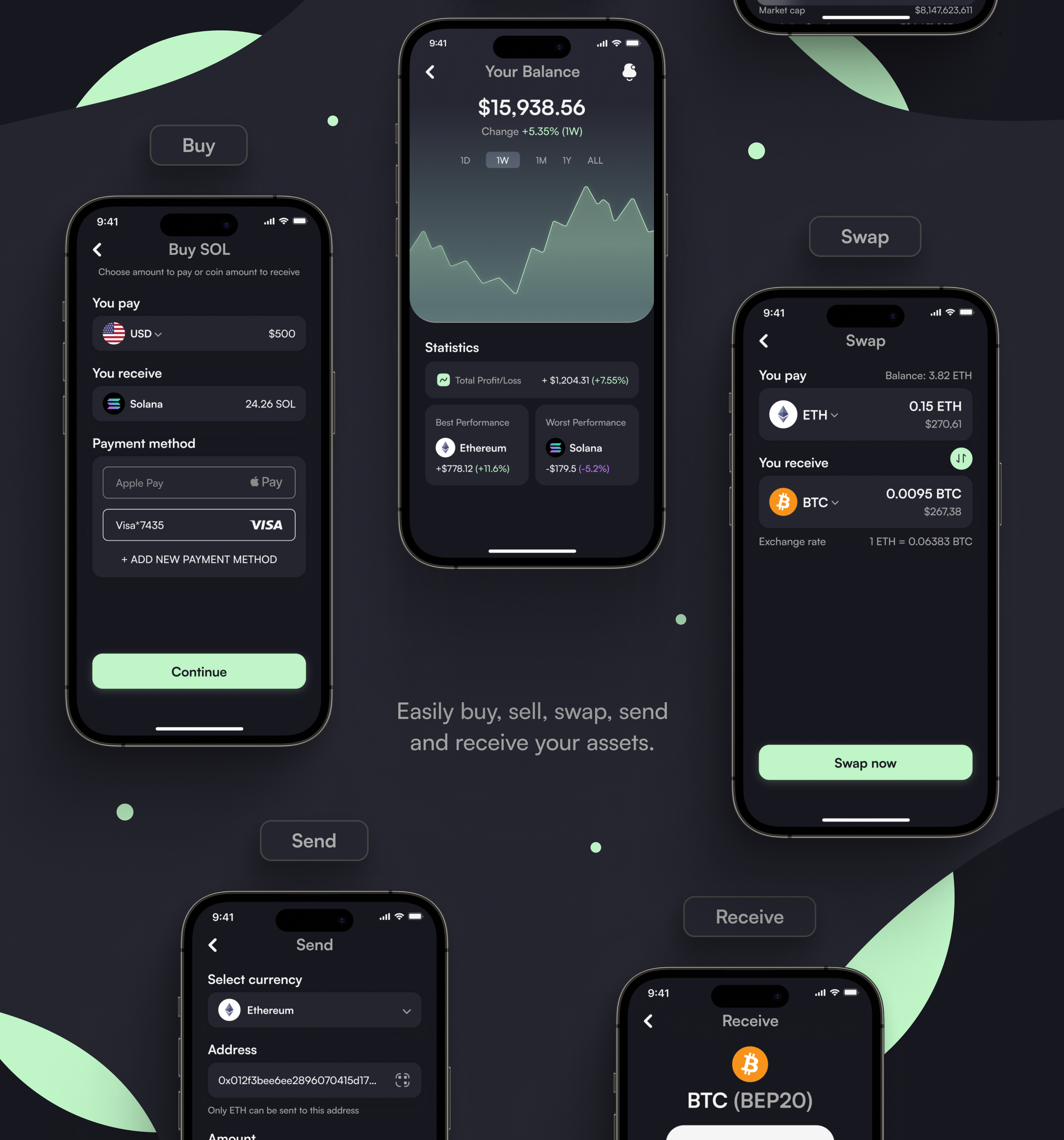Cryptify | Crypto Wallet App UX/UI — Изображение №7 — Интерфейсы на Dprofile