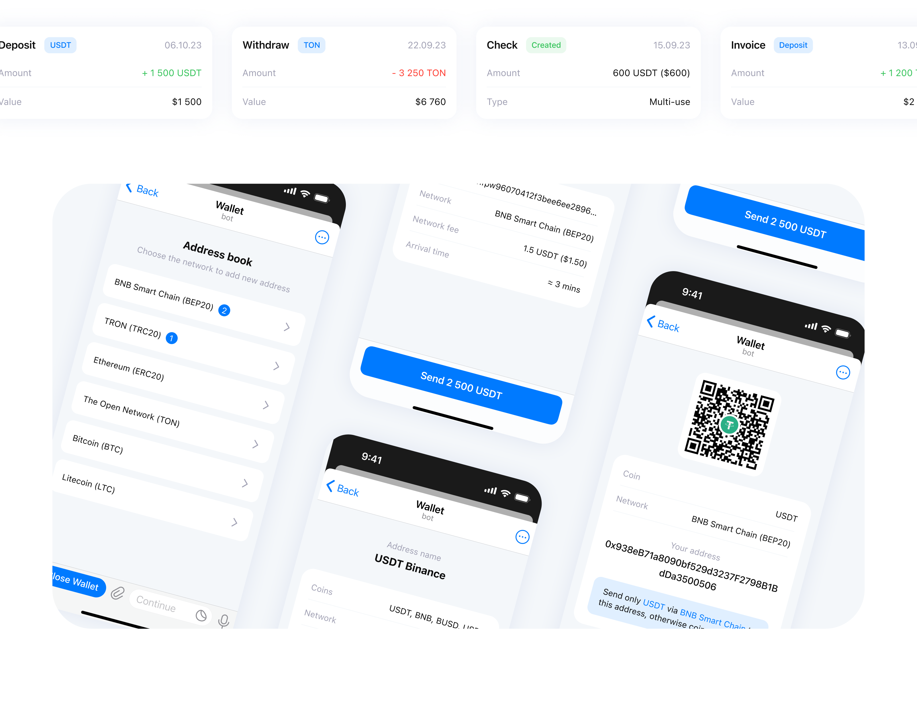 Telegram Web App Crypto Wallet | TWA — Изображение №9 — Интерфейсы на Dprofile