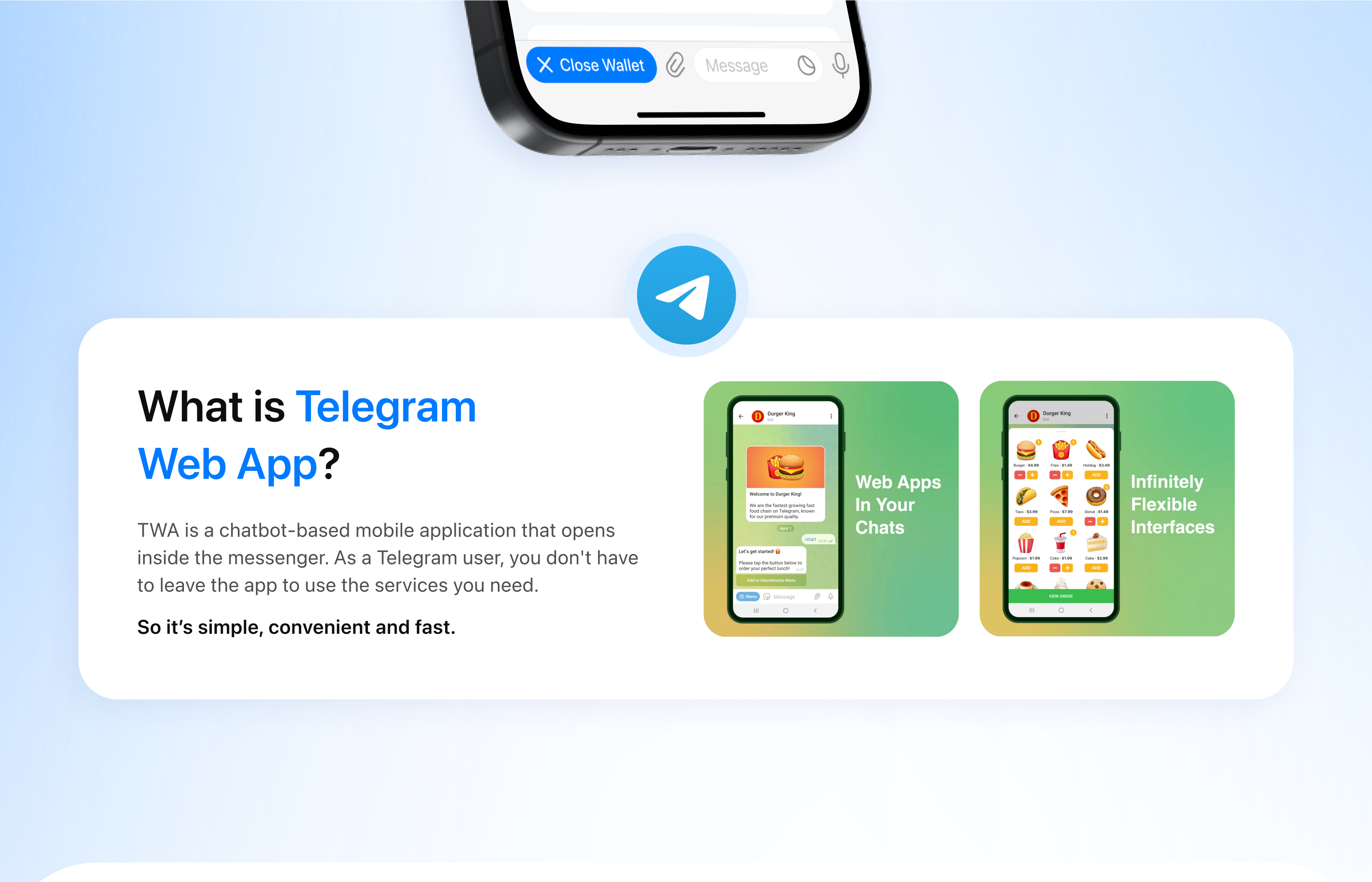 Telegram Web App Crypto Wallet | TWA — Изображение №2 — Интерфейсы на Dprofile
