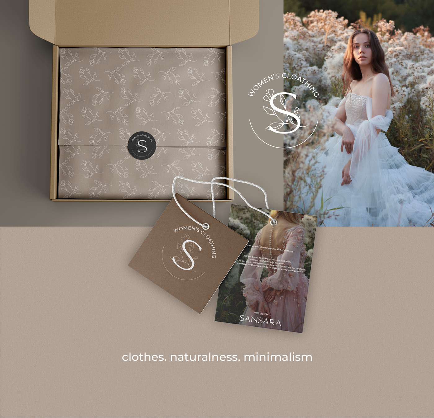 SANSARA logo/brand of women's clothing — Изображение №5 — Брендинг на Dprofile