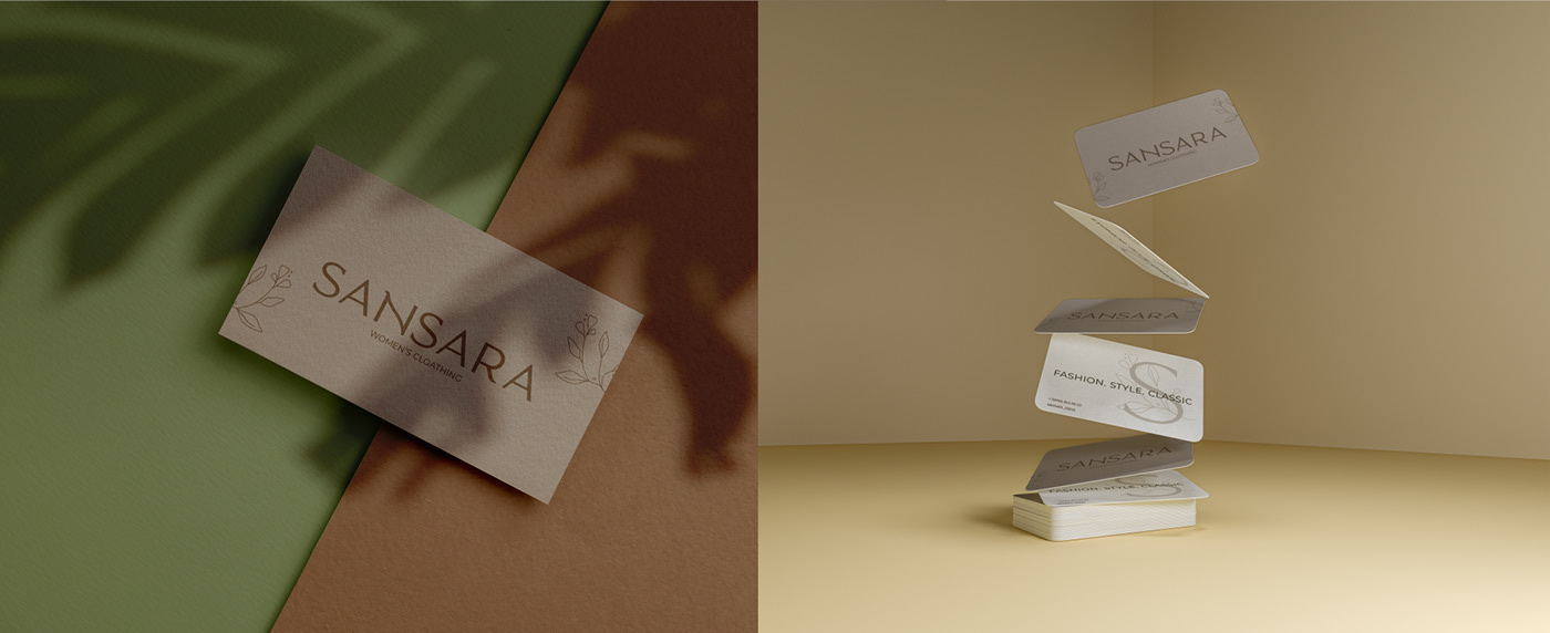 SANSARA logo/brand of women's clothing — Изображение №10 — Брендинг на Dprofile