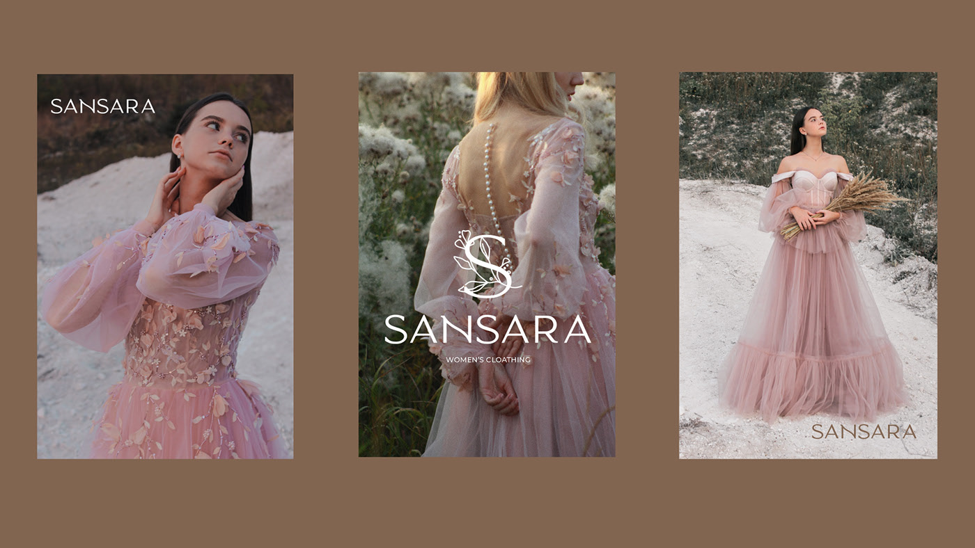 SANSARA logo/brand of women's clothing — Изображение №6 — Брендинг на Dprofile