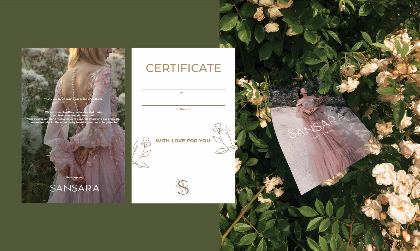 SANSARA logo/brand of women's clothing — Изображение №9 — Брендинг на Dprofile