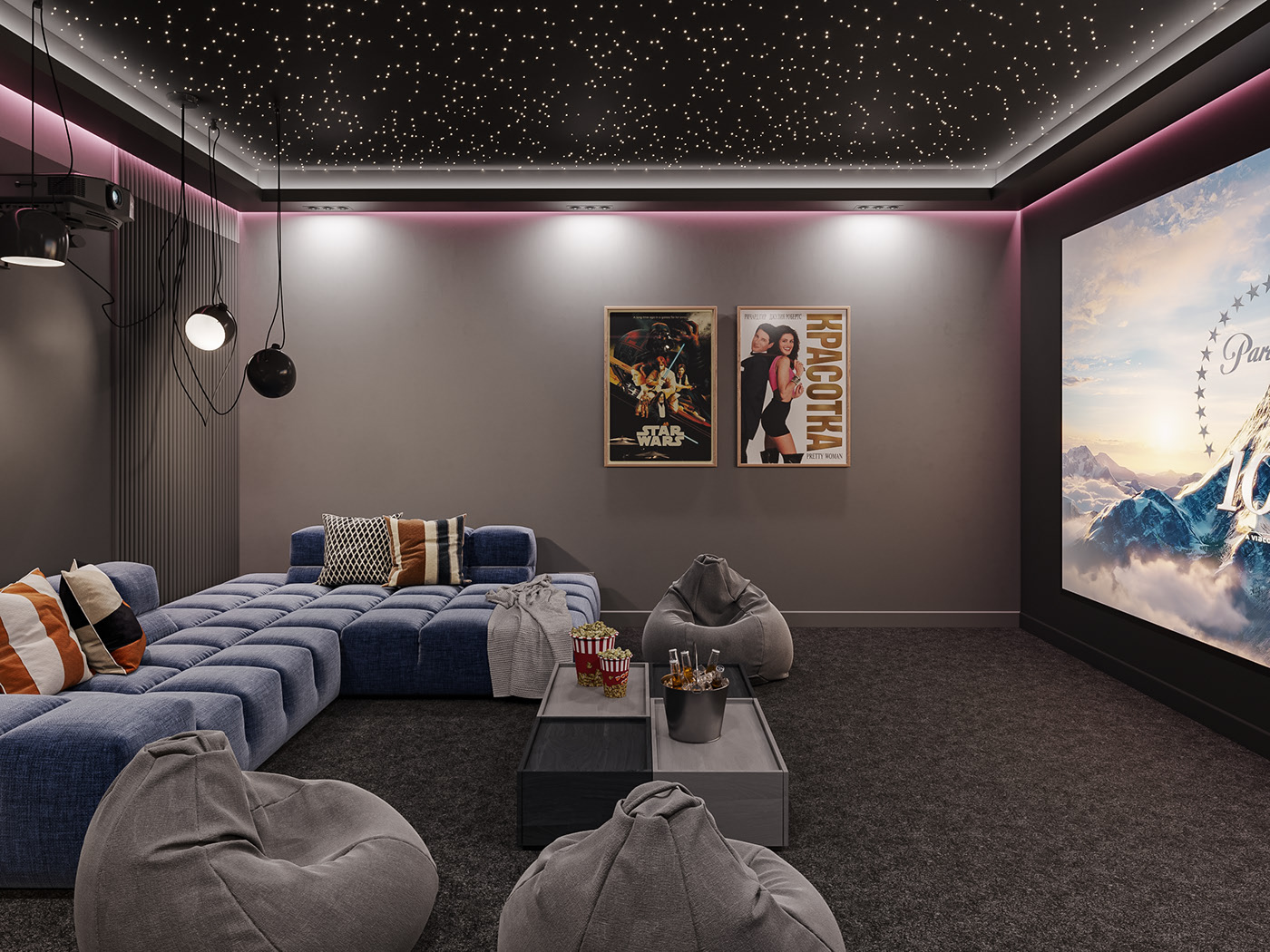 Cinema room and Gym — Изображение №2 — 3D на Dprofile