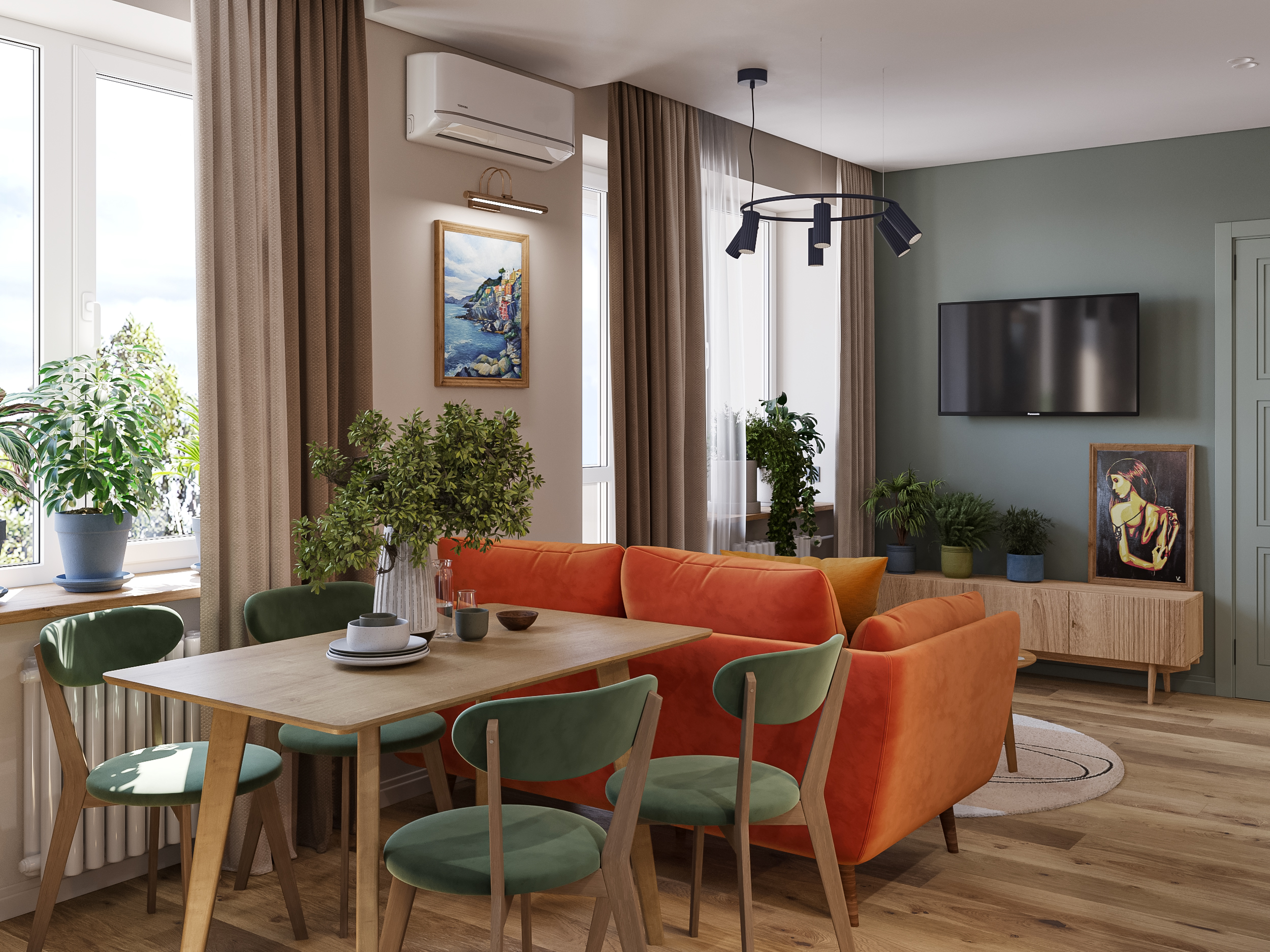 Bright apartment — Изображение №1 — 3D на Dprofile
