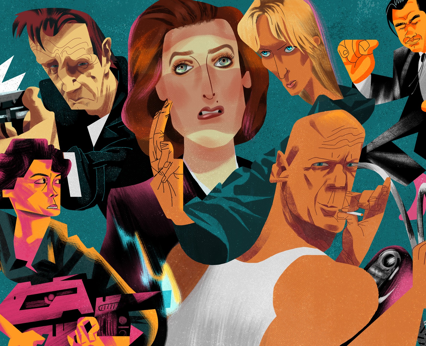 Movie heroes portraits — Иллюстрация, Графика на Dprofile