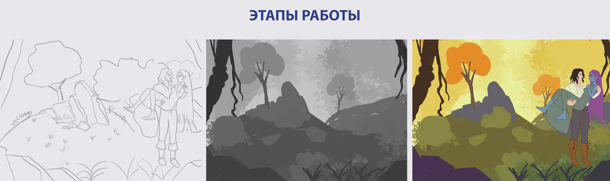 Обложка книги "Нимфа из Темного леса" — Изображение №2 — Иллюстрация, Графика на Dprofile