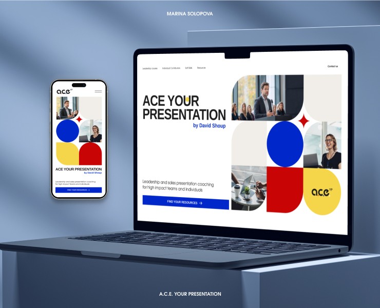 Веб-дизайн сайта для A.C.E. — Интерфейсы, Брендинг на Dprofile