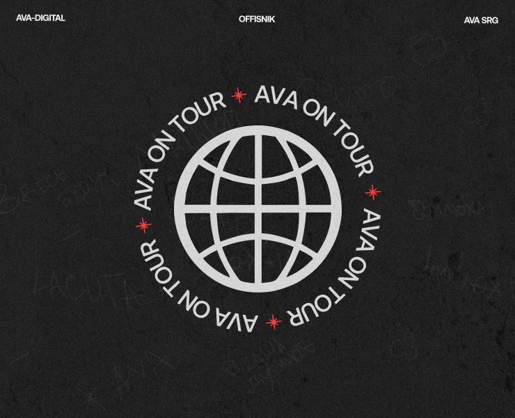 AVA TOUR 2K25 | Web. & Branding — Интерфейсы, Брендинг на Dprofile
