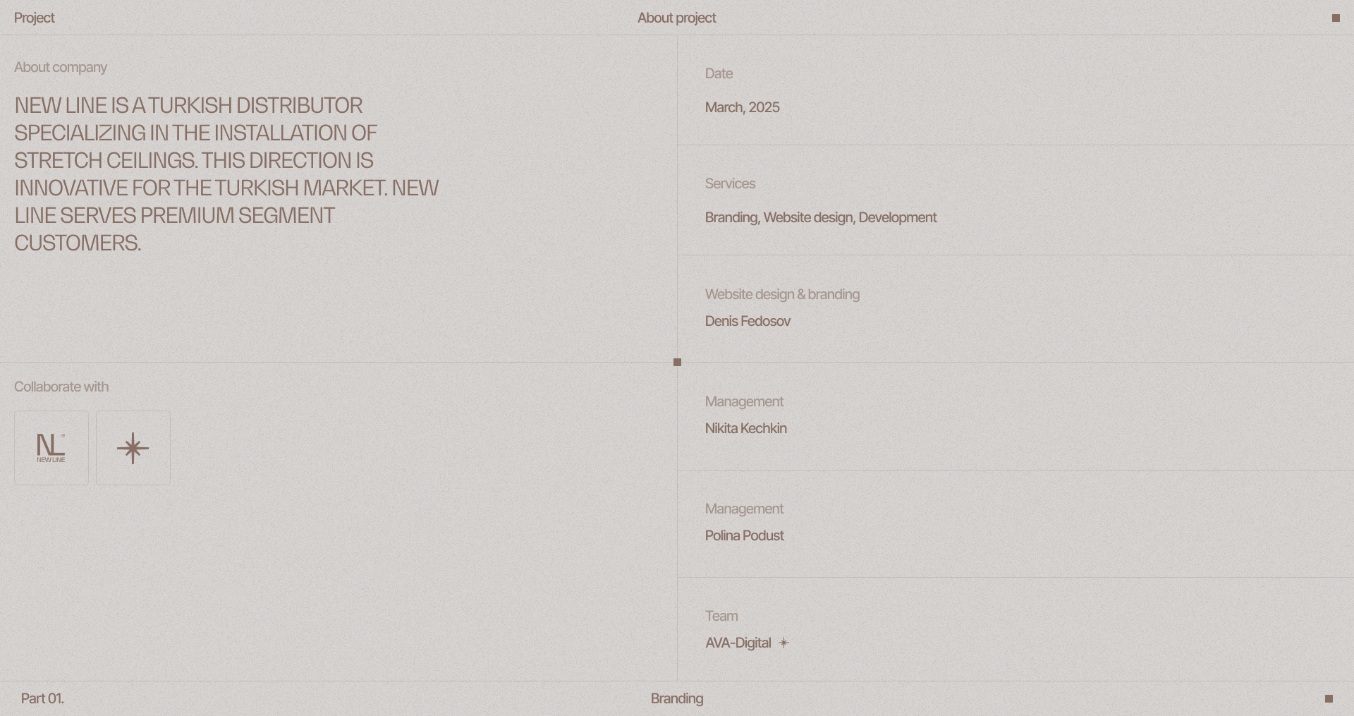 New Line | Web. & Branding — Изображение №2 — Интерфейсы, Брендинг на Dprofile