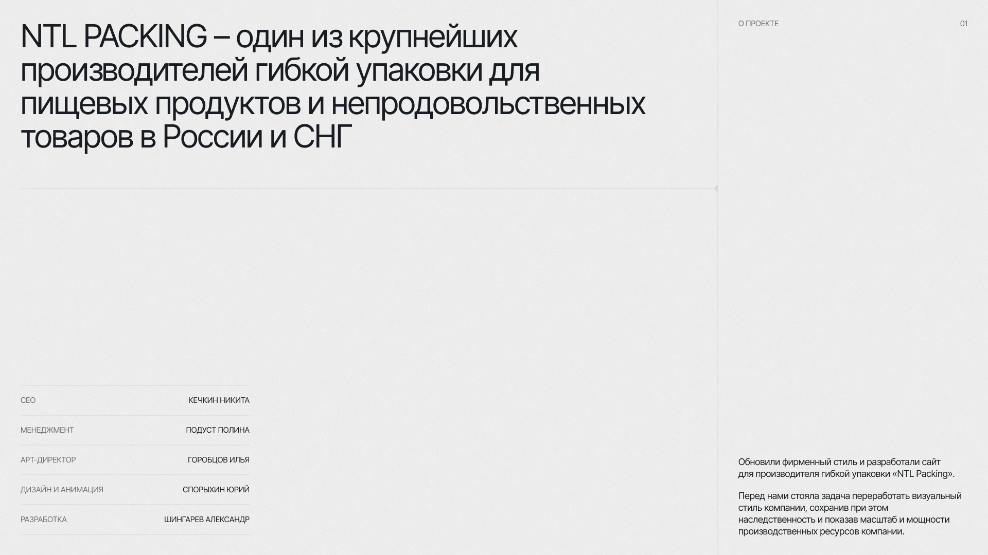 NTL PACKING — Изображение №1 — Интерфейсы, Брендинг на Dprofile