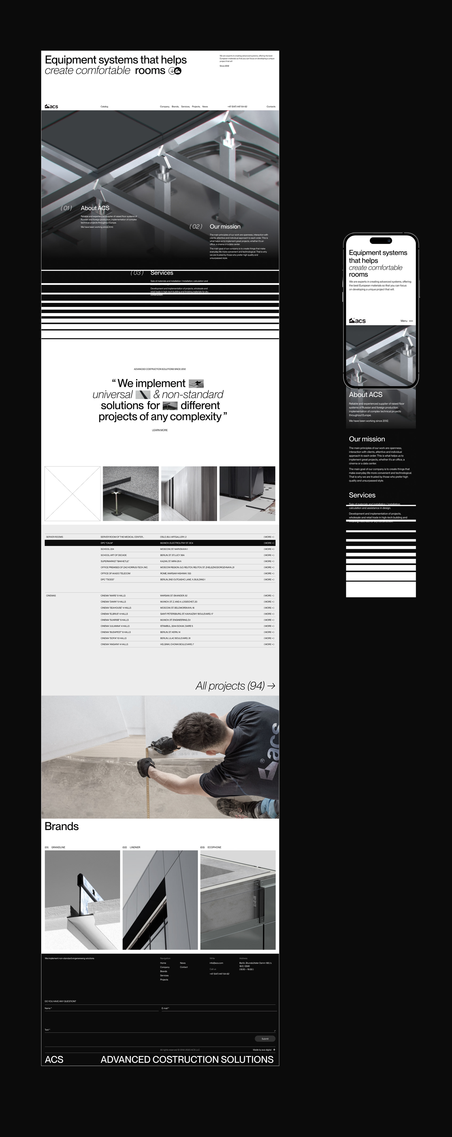 acs® | web. & branding — Изображение №6 — Интерфейсы, 3D на Dprofile