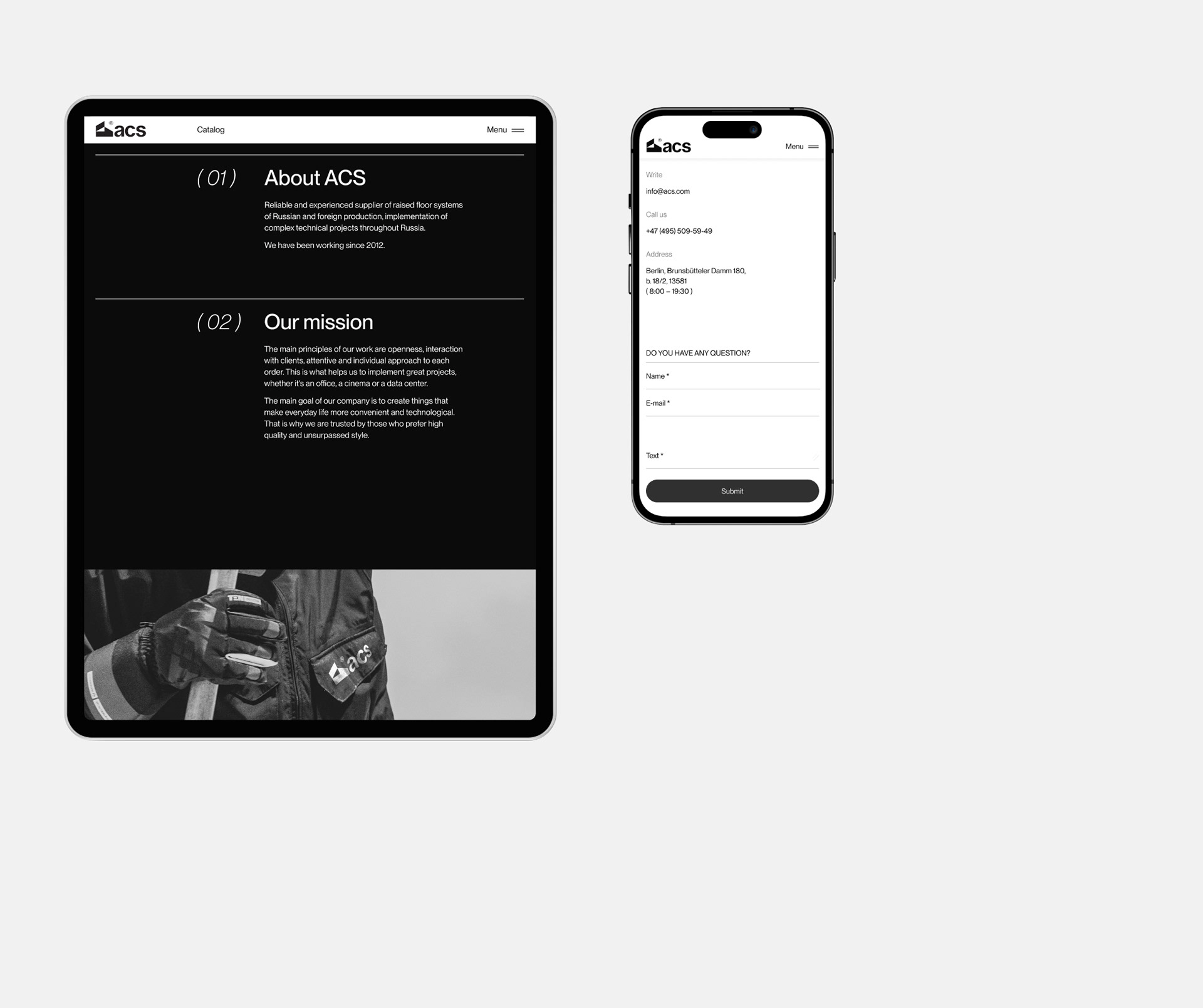 acs® | web. & branding — Изображение №14 — Интерфейсы, 3D на Dprofile