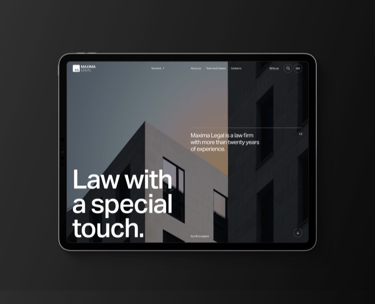 Maxima Legal® — Интерфейсы на Dprofile