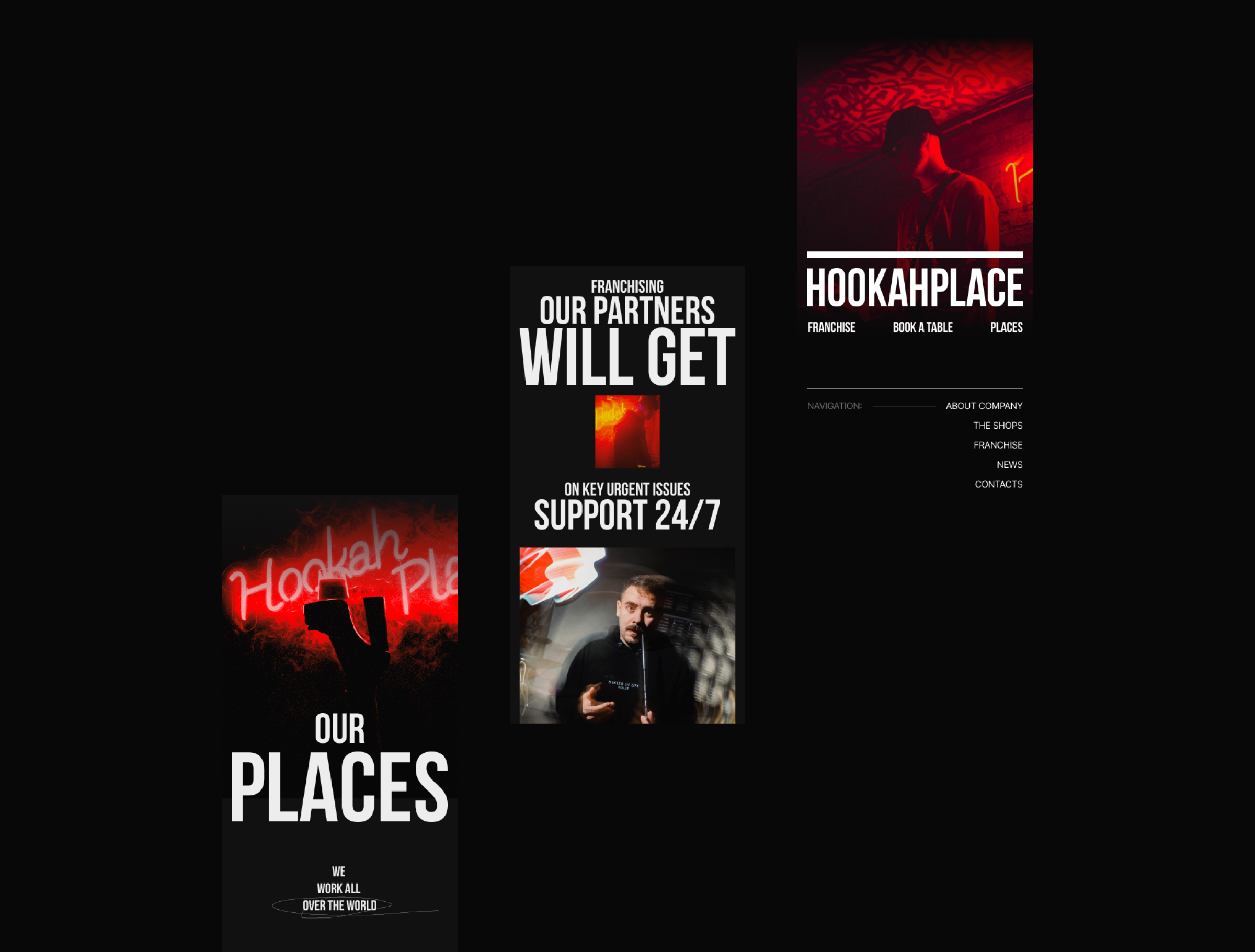 HOOKAHPLACE | web. — Изображение №3 — Интерфейсы, Анимация на Dprofile