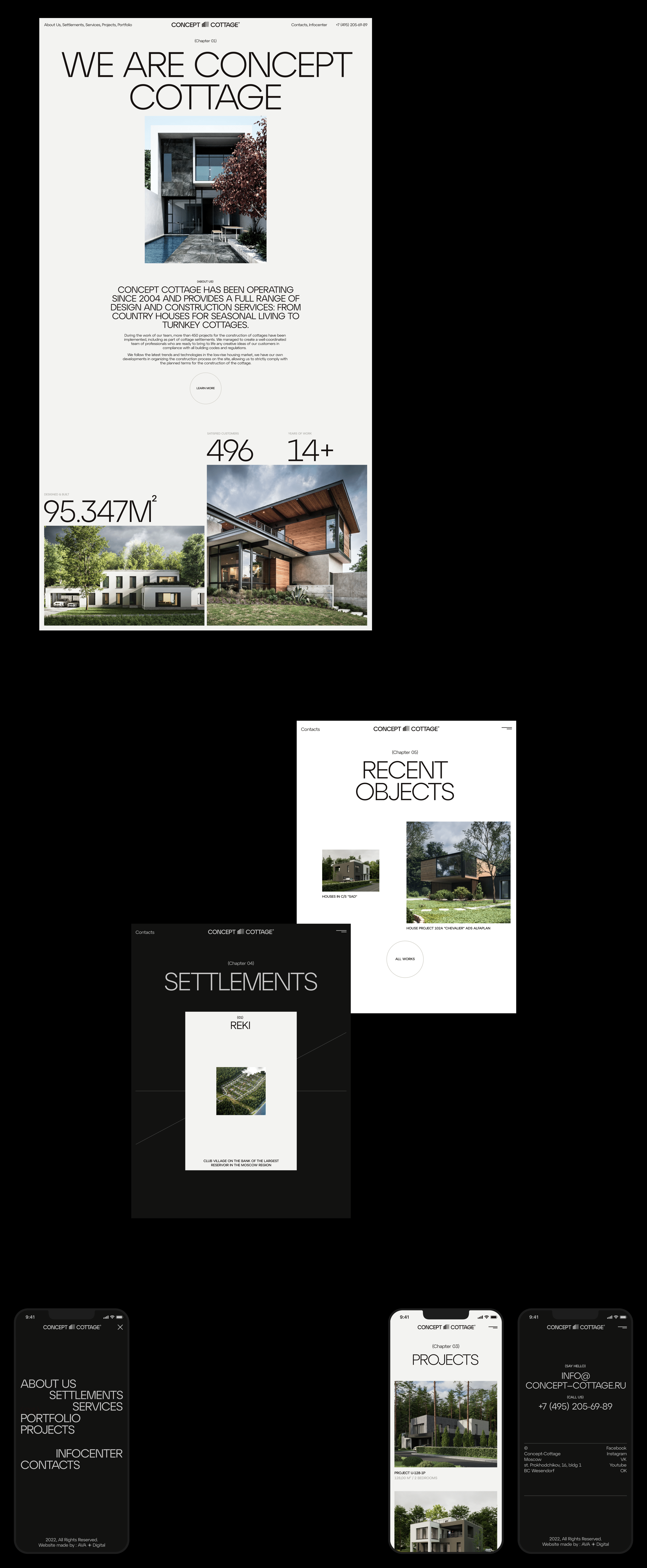 CONCEPT—COTTAGE — Изображение №7 — Интерфейсы, Брендинг, Анимация на Dprofile