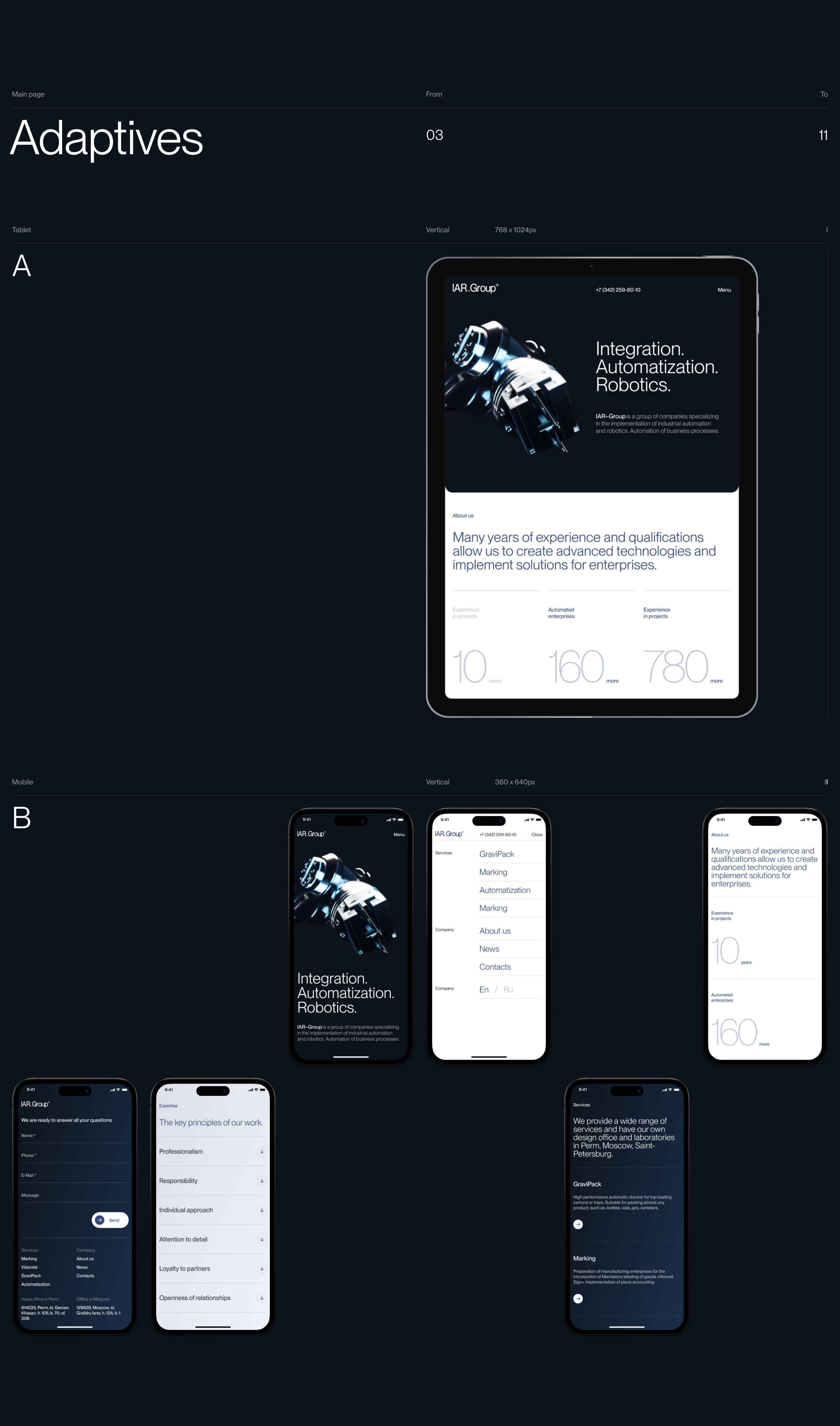 IAR-Group | web. & branding — Изображение №6 — Интерфейсы, Брендинг на Dprofile