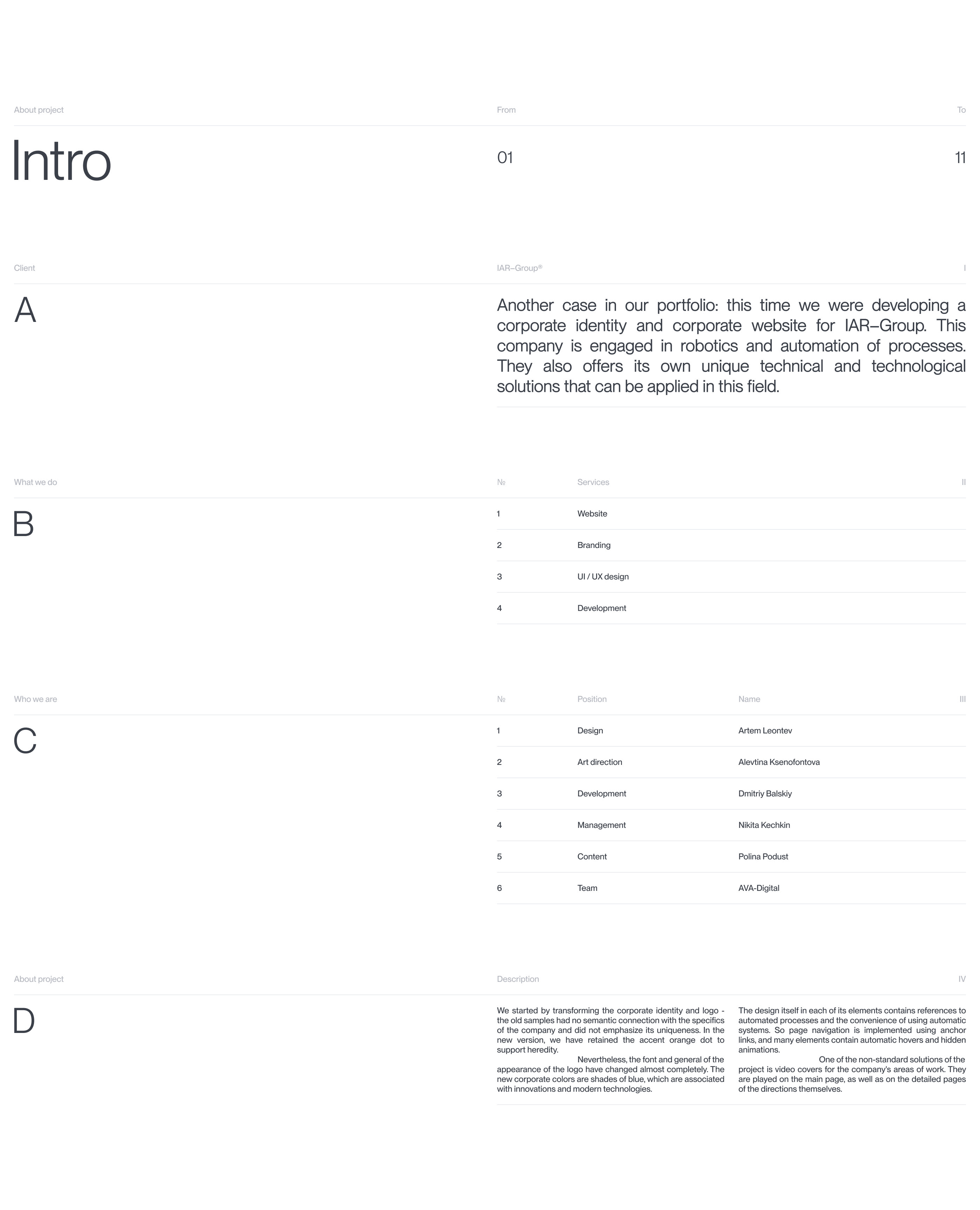 IAR-Group | web. & branding — Изображение №2 — Интерфейсы, Брендинг на Dprofile