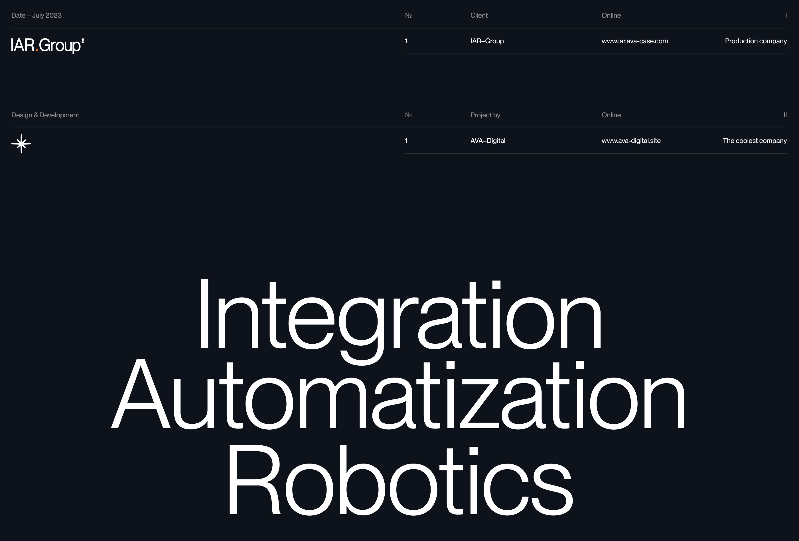 IAR-Group | web. & branding — Изображение №1 — Интерфейсы, Брендинг на Dprofile