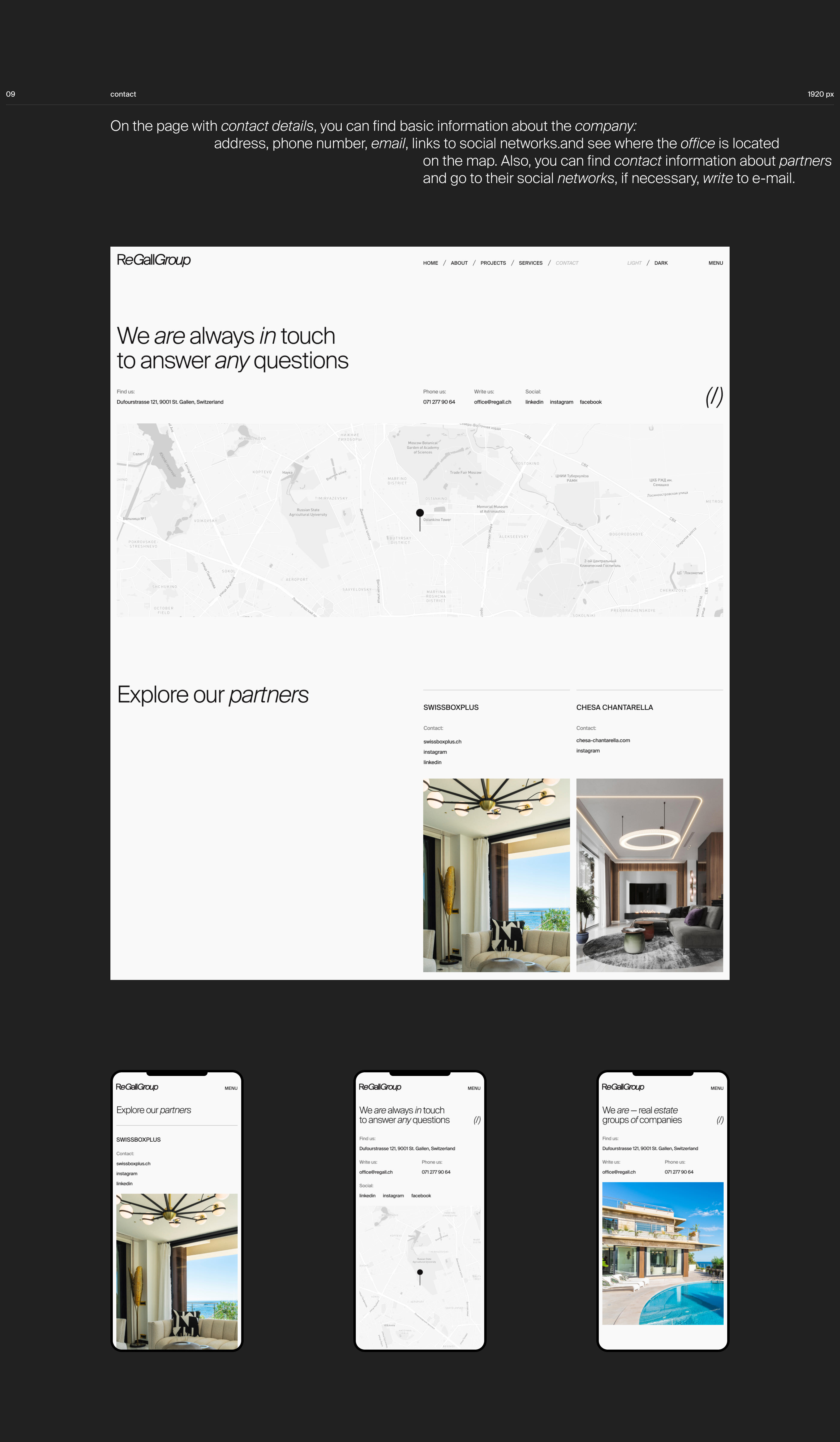 ReGall-Group | web. & branding — Изображение №12 — Интерфейсы, Брендинг на Dprofile