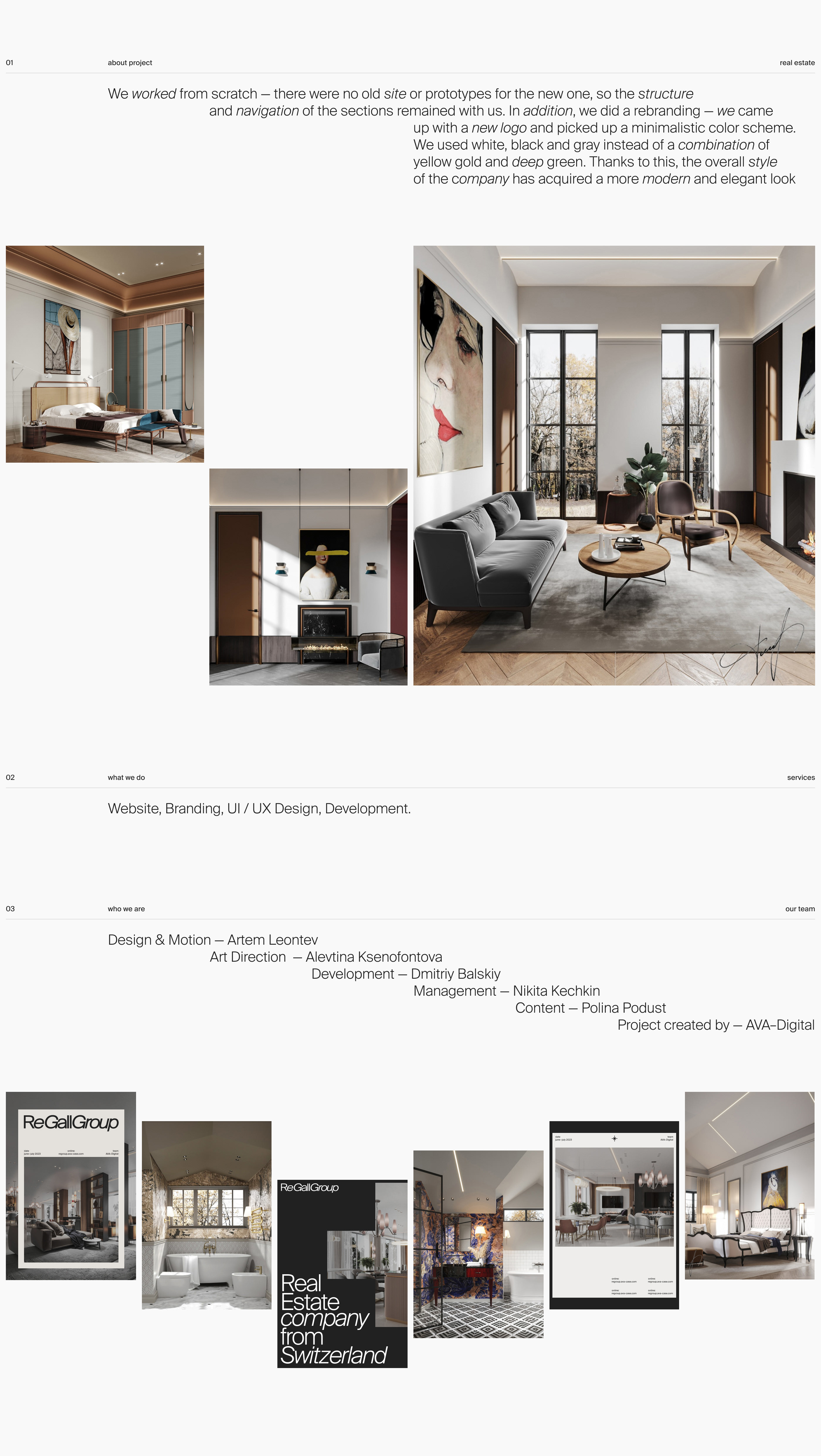 ReGall-Group | web. & branding — Изображение №2 — Интерфейсы, Брендинг на Dprofile