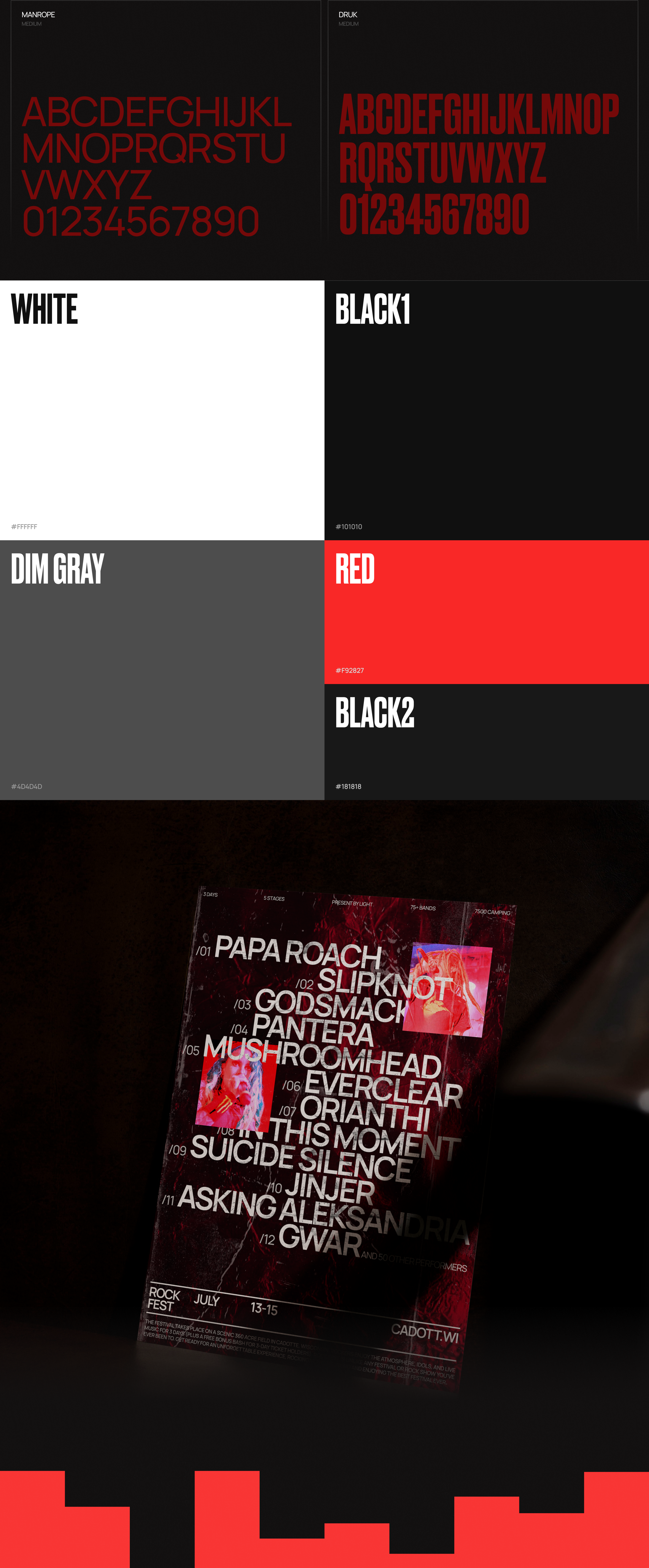 LANDING PAGE | ROCK FEST 2023 — Изображение №4 — Интерфейсы, Брендинг на Dprofile