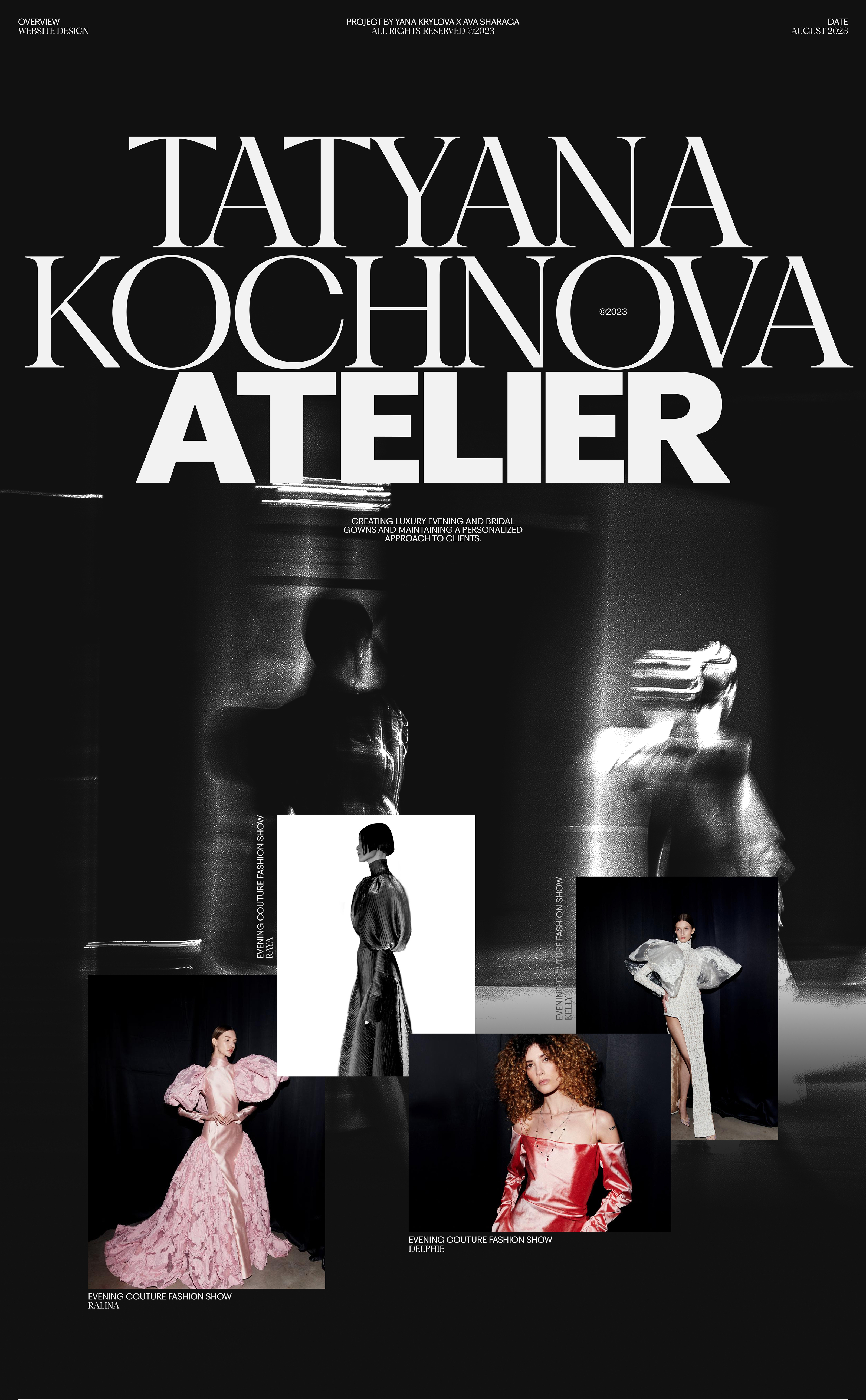 TATYANA KOCHNOVA ATELIER® — Изображение №1 — Интерфейсы, Брендинг на Dprofile