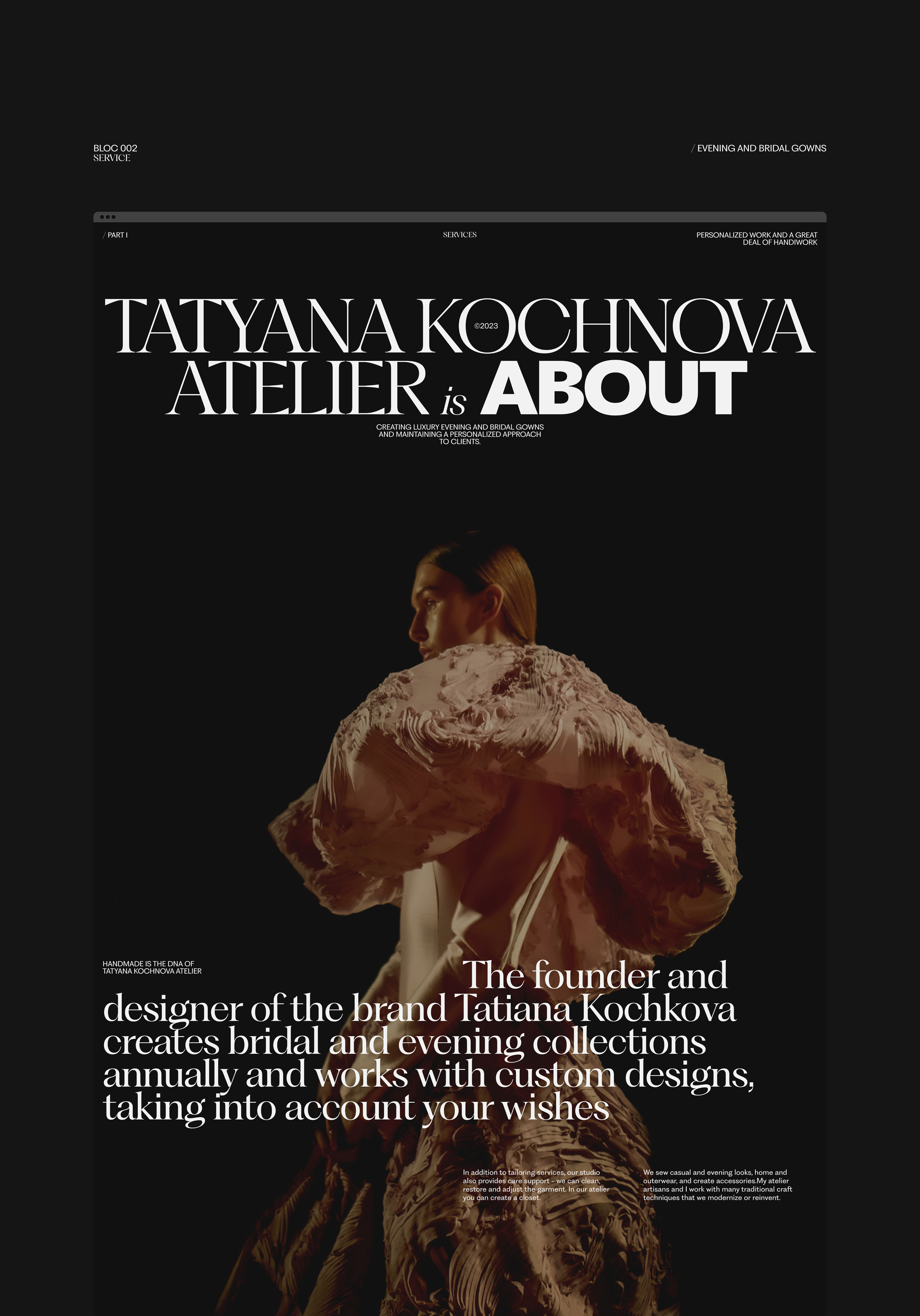 TATYANA KOCHNOVA ATELIER® — Изображение №4 — Интерфейсы, Брендинг на Dprofile