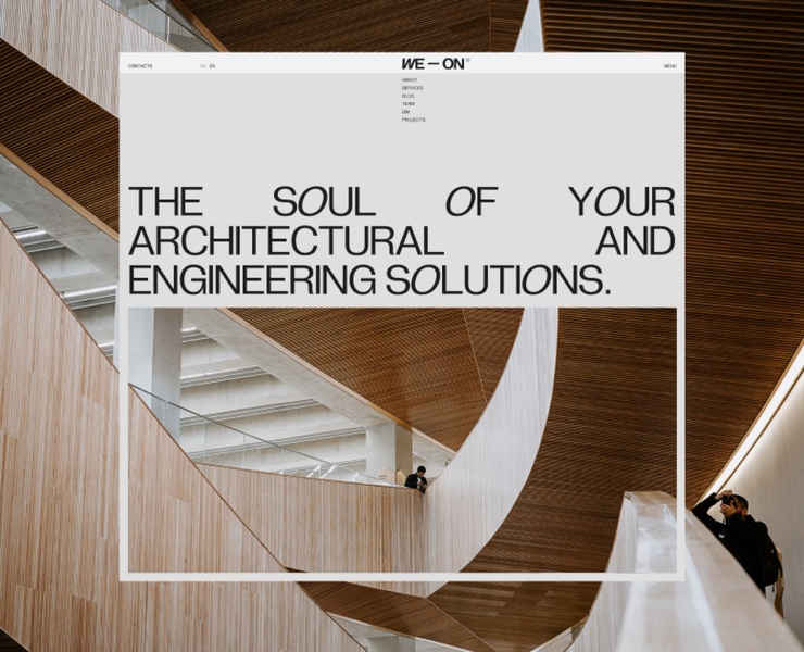 WE — ON — Интерфейсы, Брендинг, Анимация на Dprofile