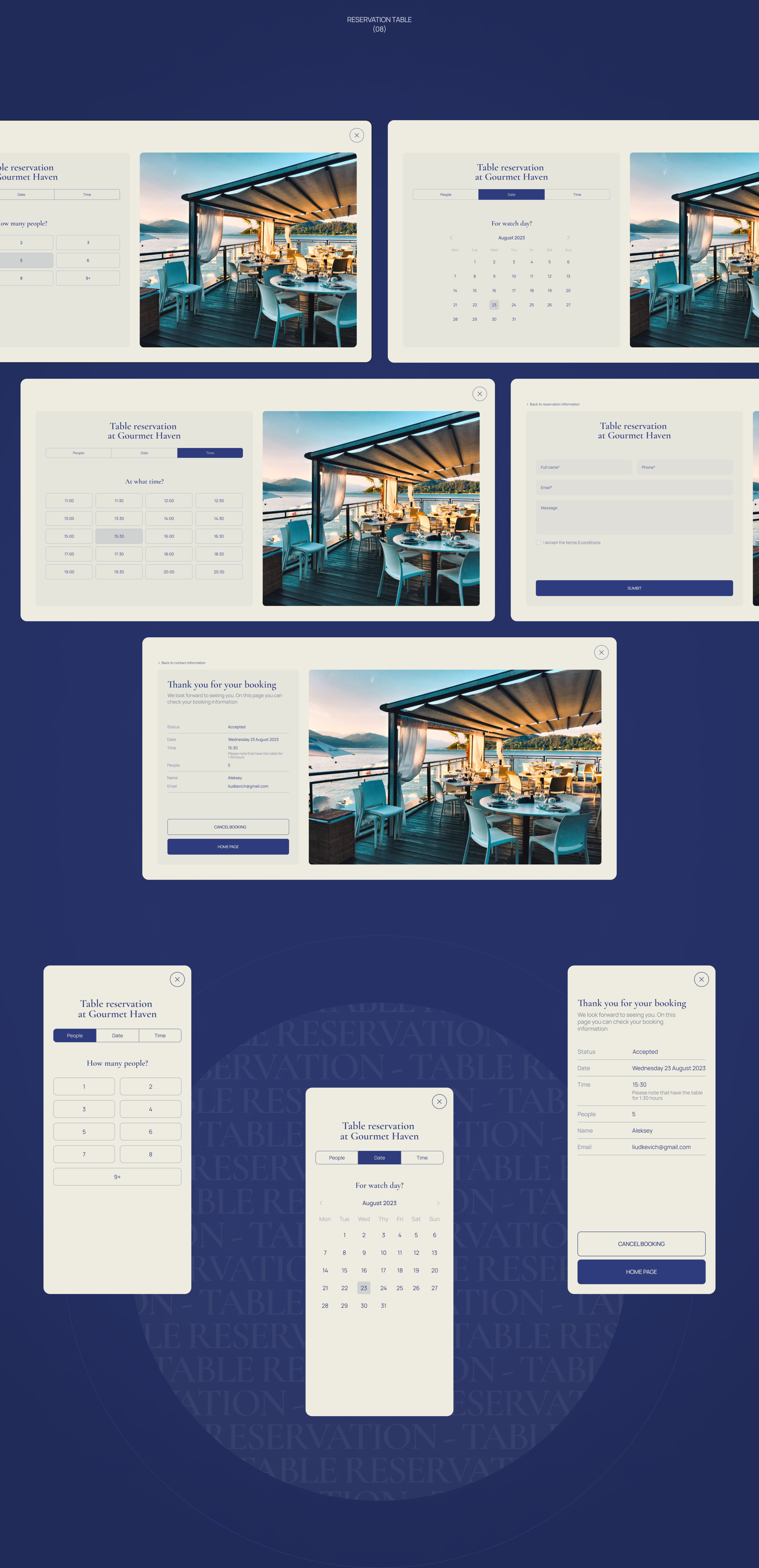 GOURMET HAVEN | CORPORATE WEBSITE — Изображение №9 — Интерфейсы, Брендинг на Dprofile
