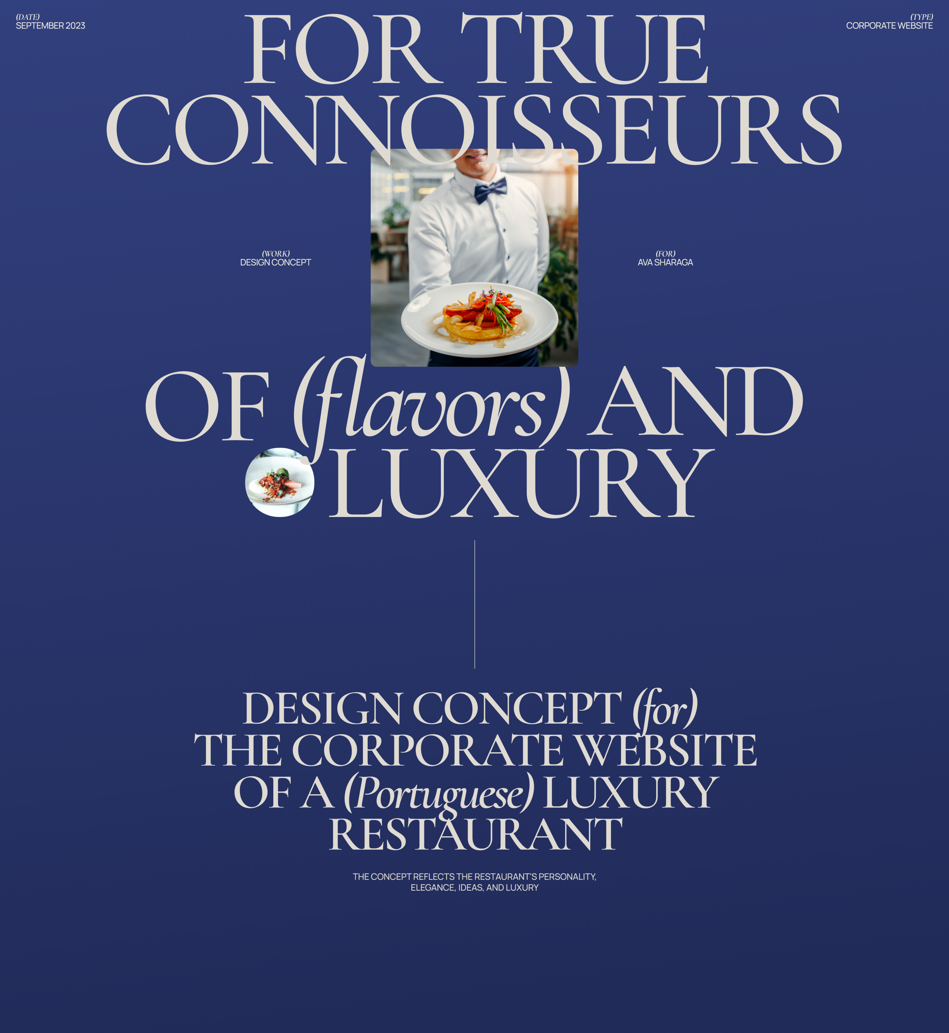 GOURMET HAVEN | CORPORATE WEBSITE — Изображение №1 — Интерфейсы, Брендинг на Dprofile