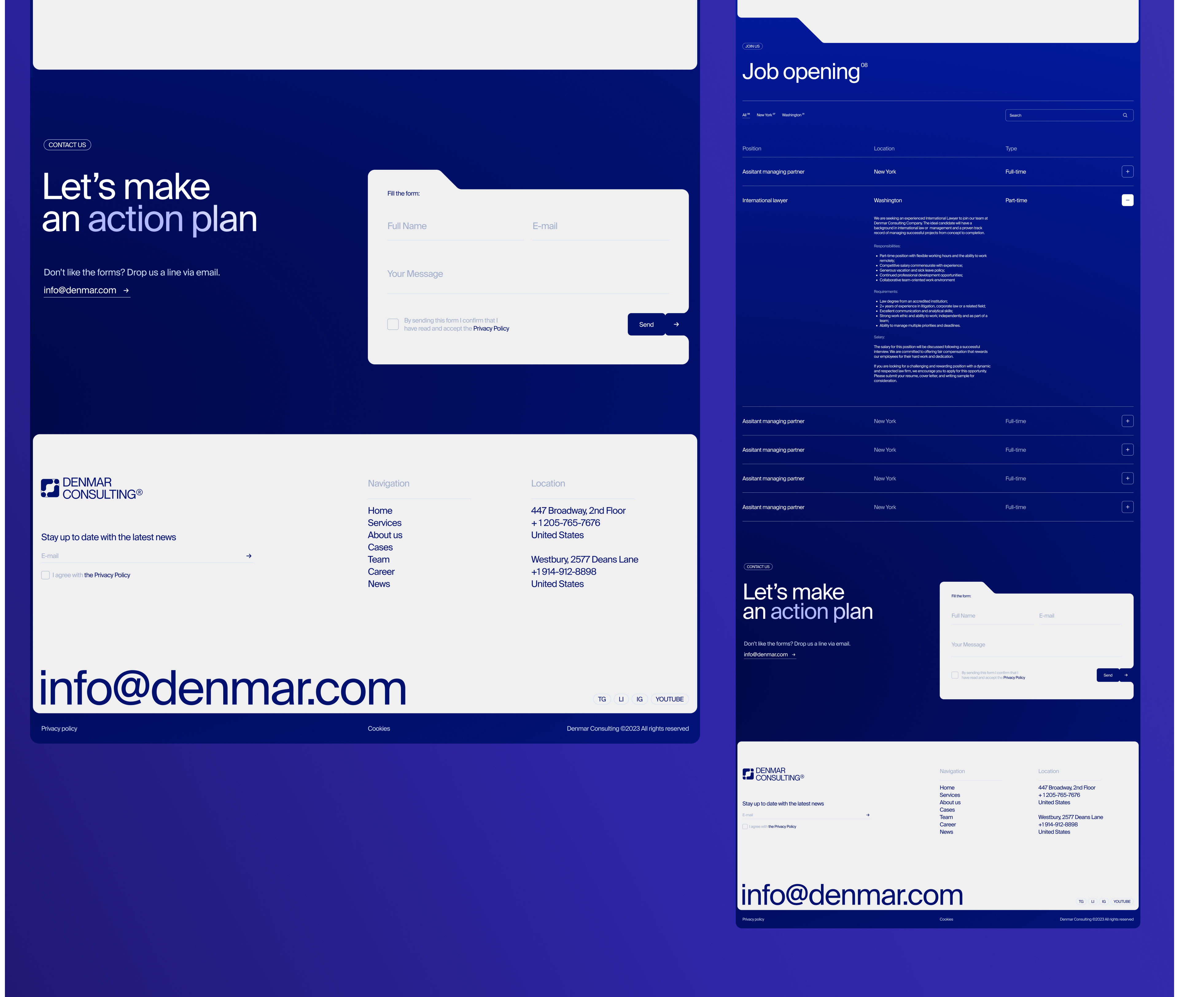 Denmar Consulting© | web. & branding — Изображение №21 — Интерфейсы, Брендинг на Dprofile