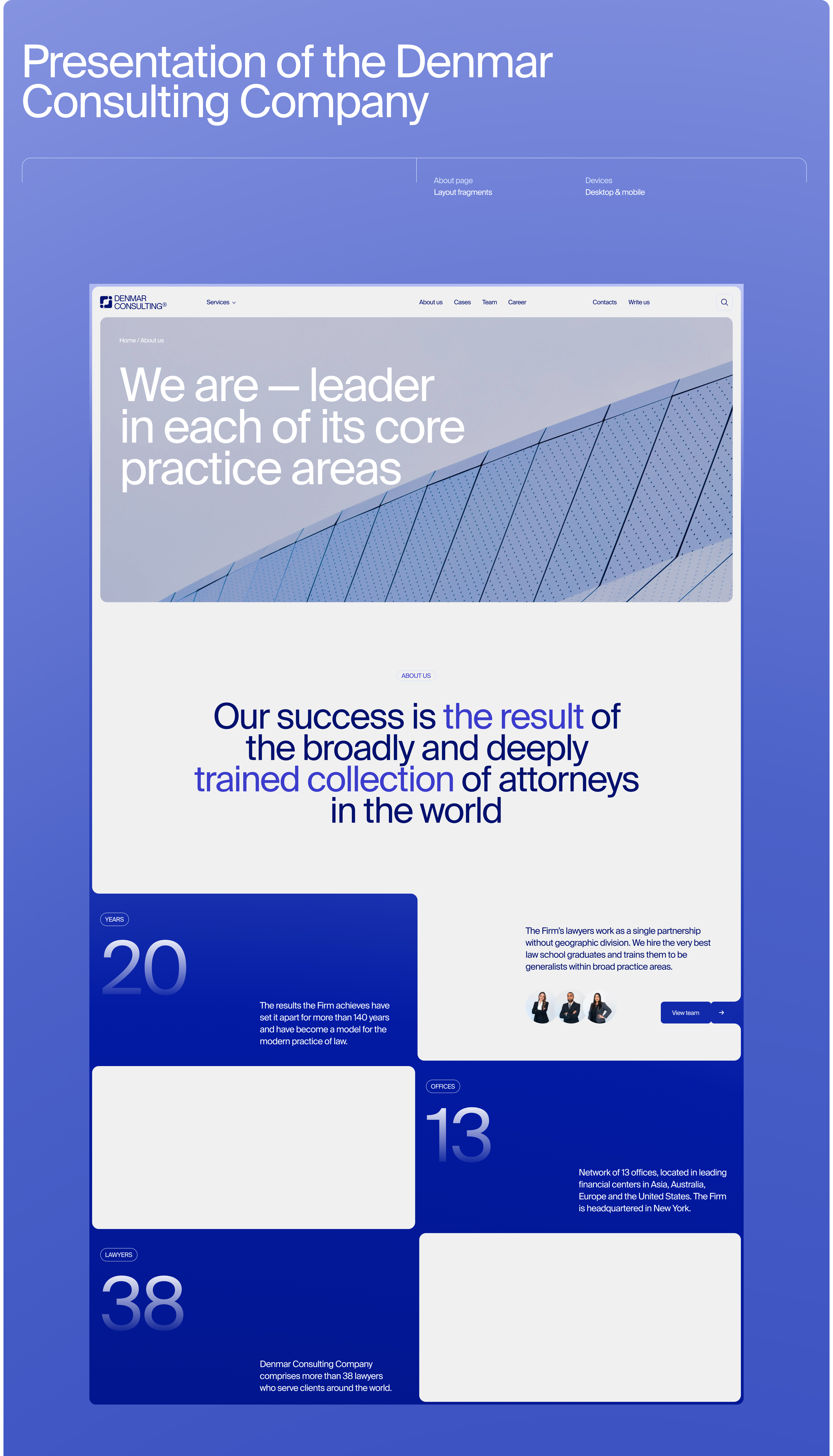 Denmar Consulting© | web. & branding — Изображение №10 — Интерфейсы, Брендинг на Dprofile