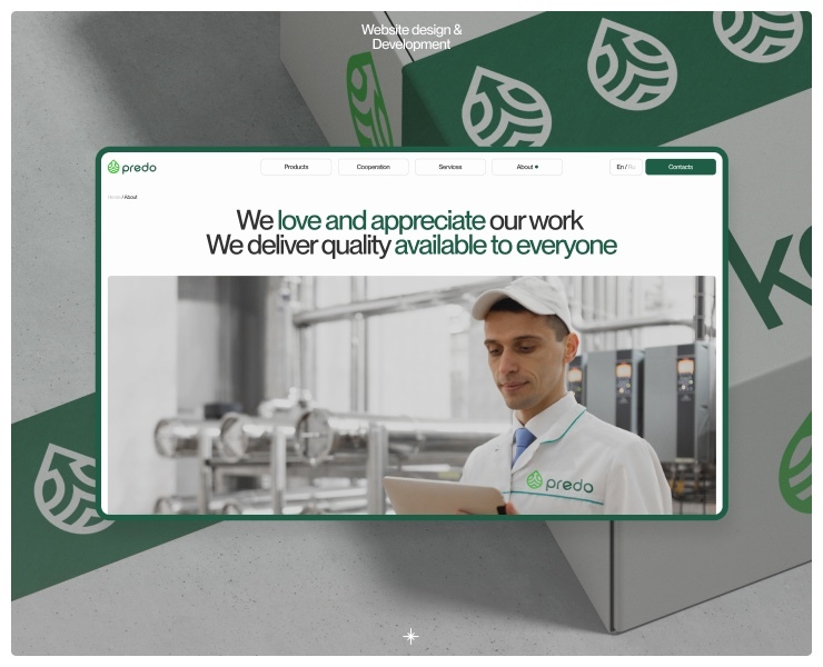 PREDO | web. — Интерфейсы, Брендинг на Dprofile