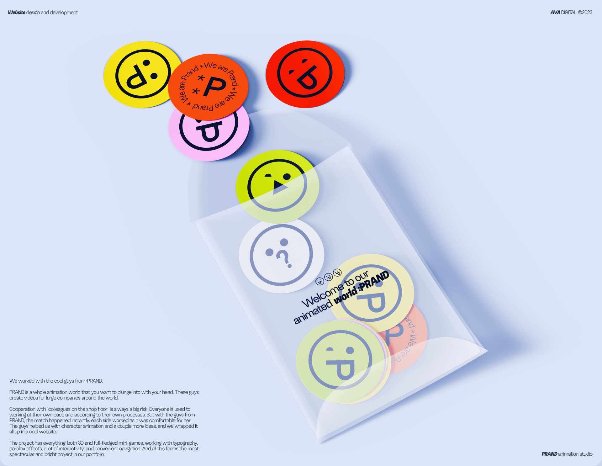 =PRAND Website — Изображение №1 — Интерфейсы, Анимация на Dprofile