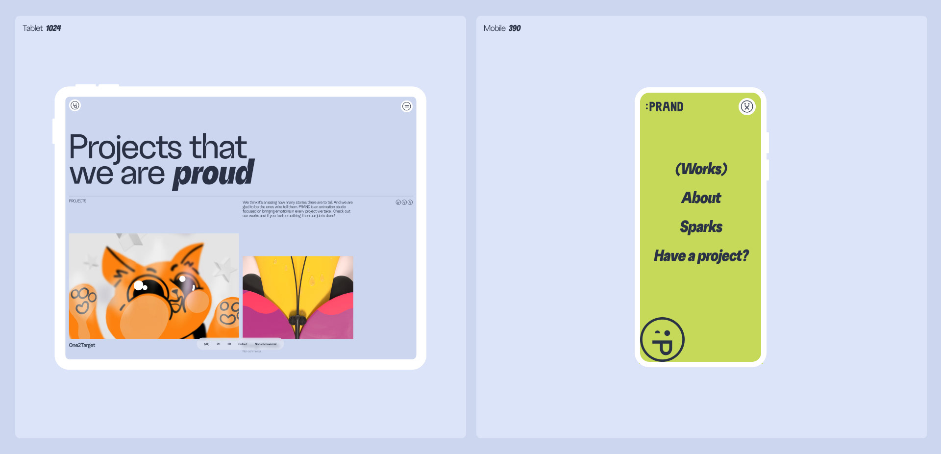 =PRAND Website — Изображение №6 — Интерфейсы, Анимация на Dprofile