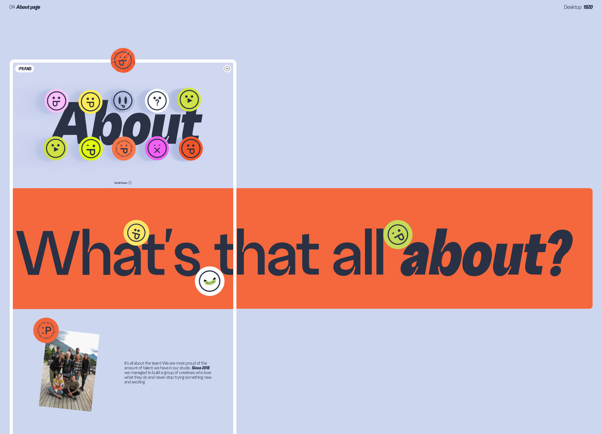 =PRAND Website — Изображение №8 — Интерфейсы, Анимация на Dprofile