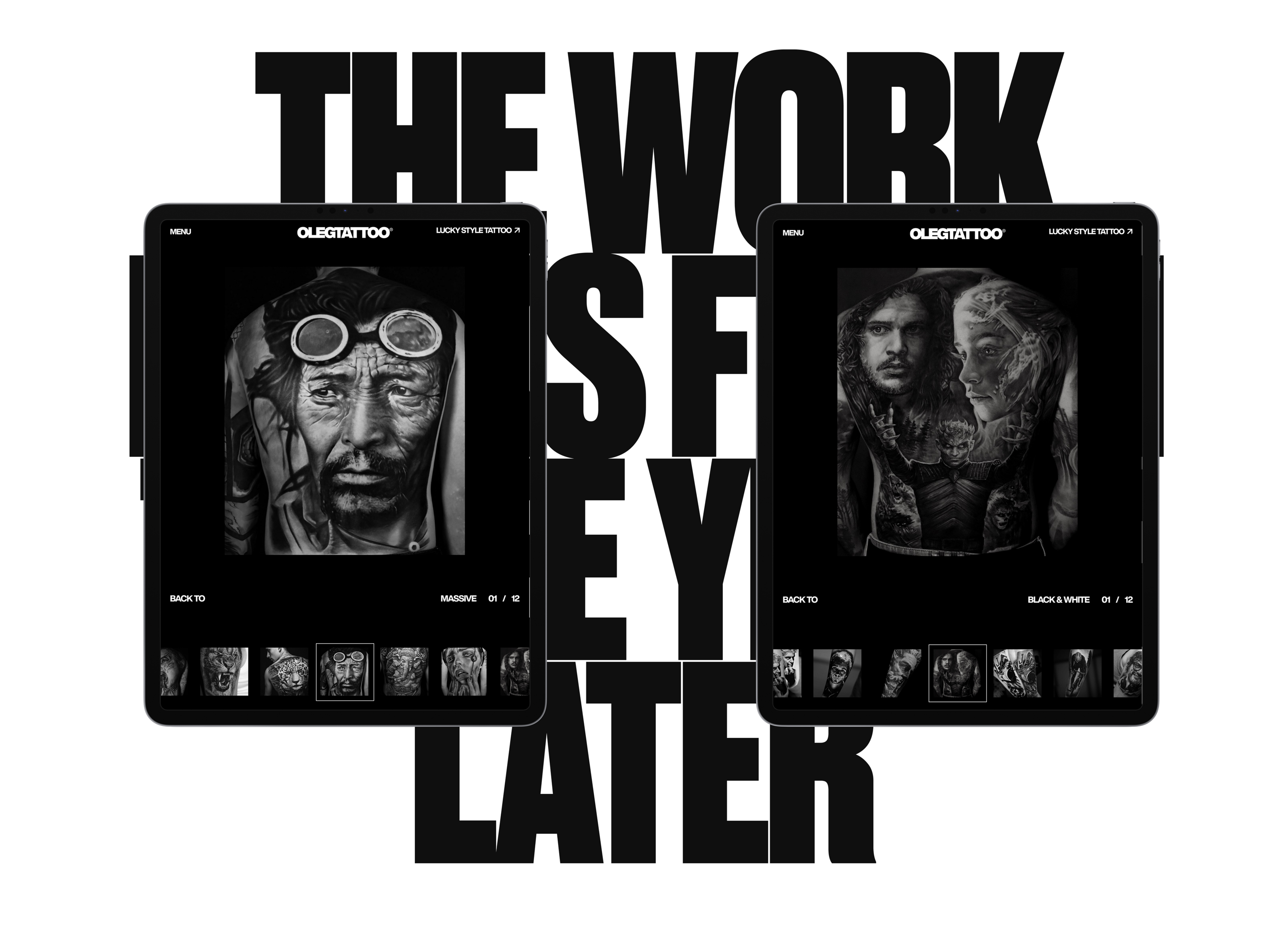 OLEGTATTOO®| web. — Изображение №5 — Интерфейсы, Брендинг на Dprofile