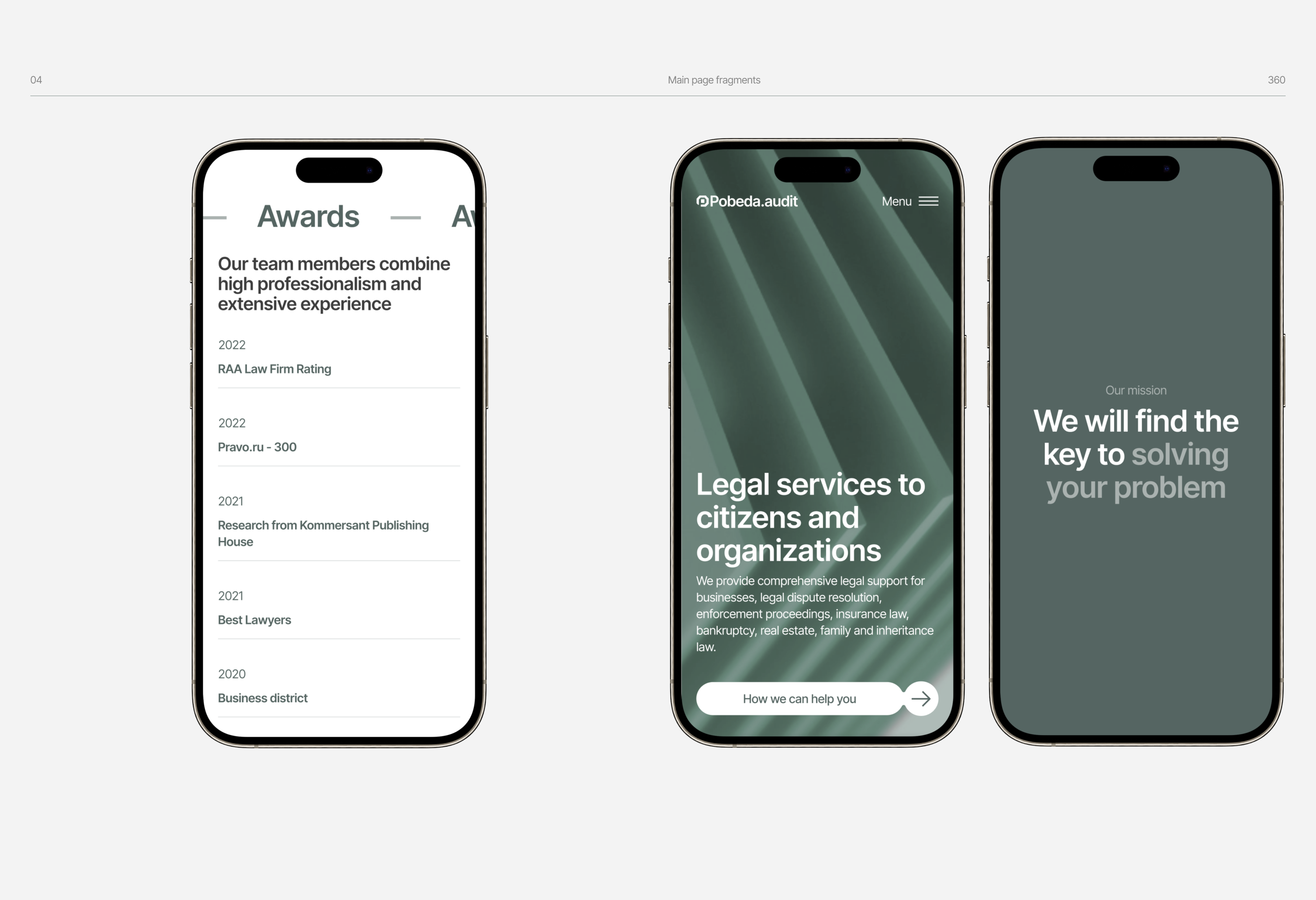 Pobeda.audit website — Изображение №6 — Интерфейсы, Брендинг на Dprofile