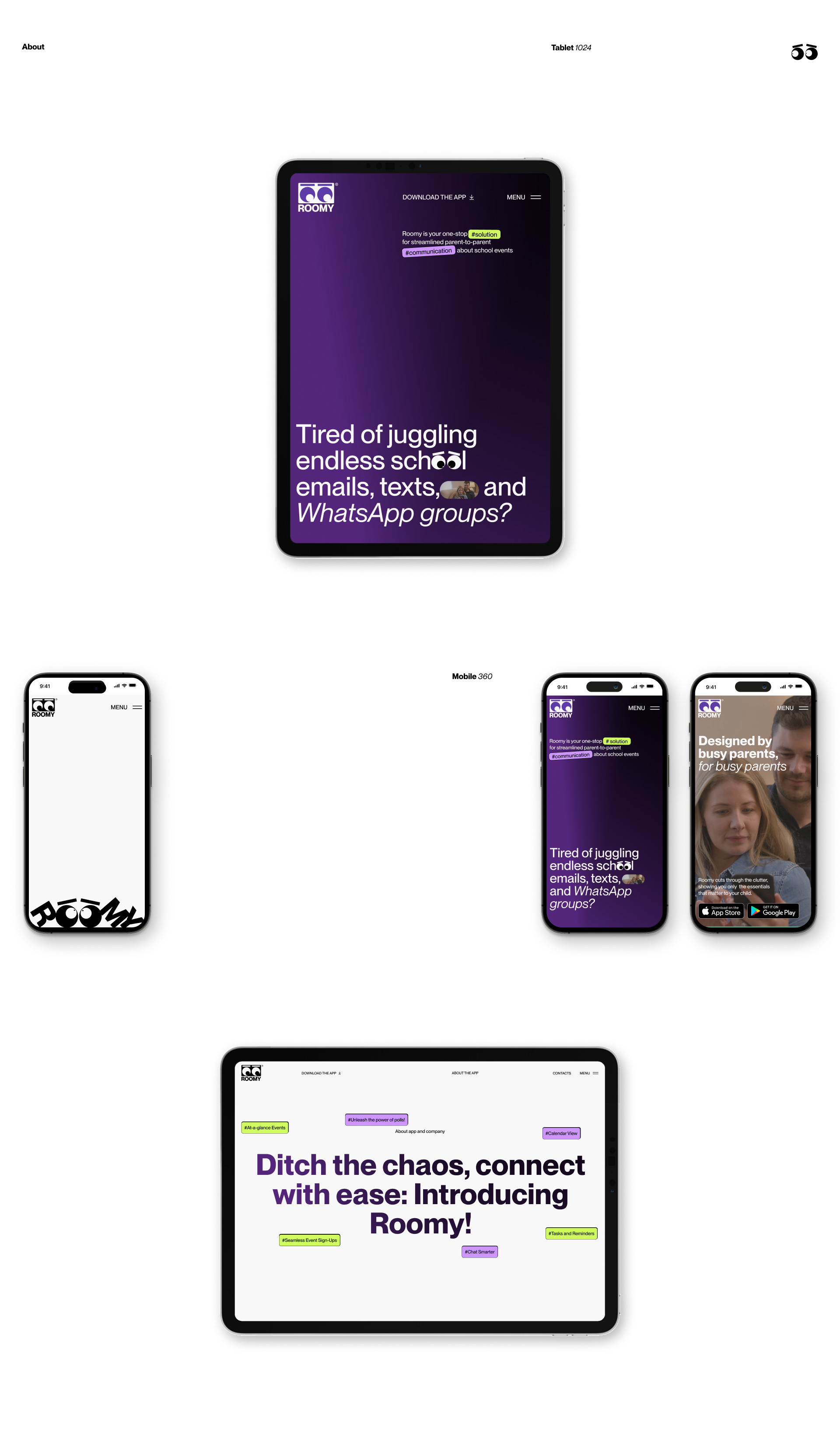 Roomy | Web. & branding — Изображение №6 — Интерфейсы, Брендинг на Dprofile