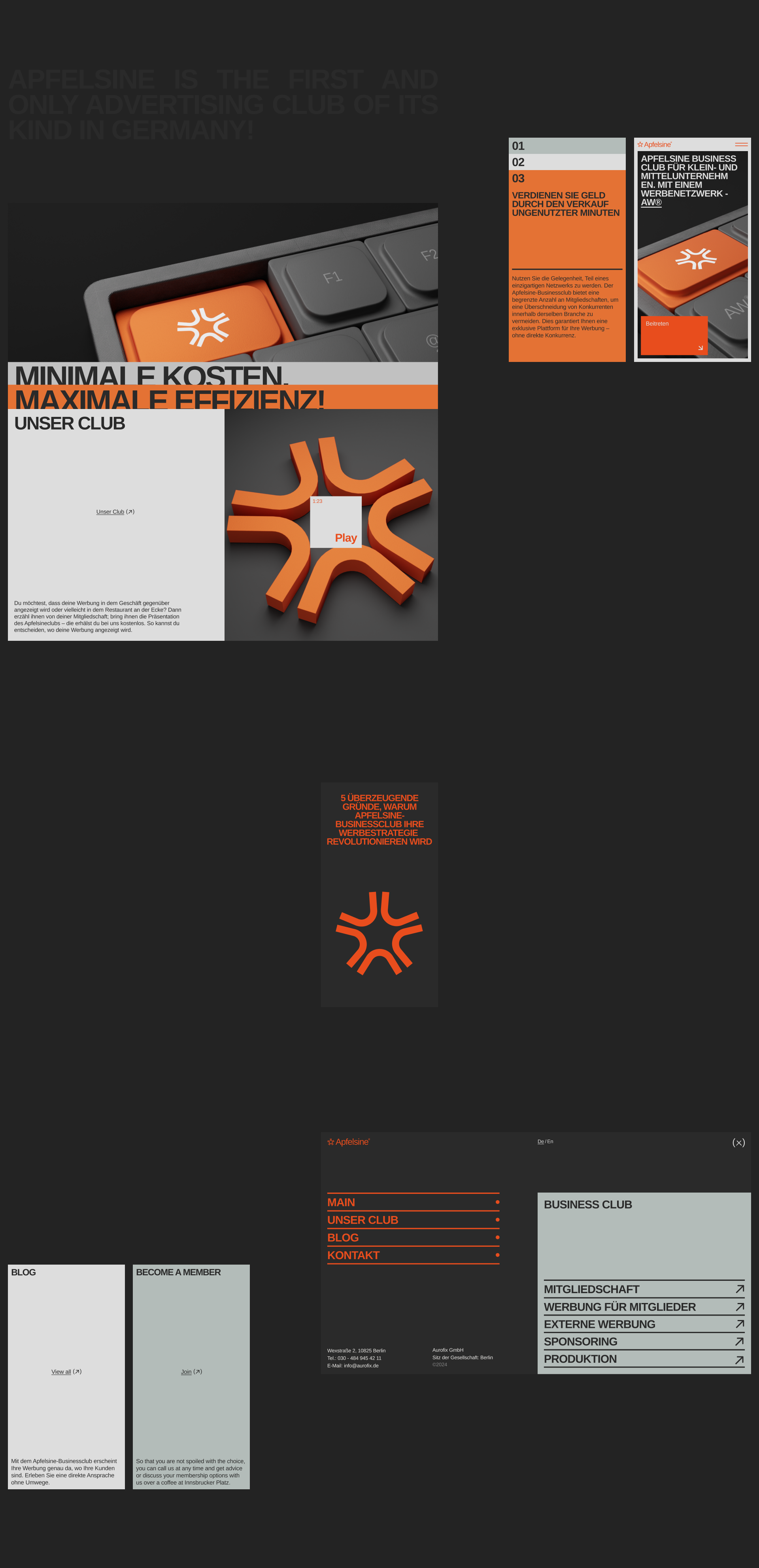 Apfelsine® — Brand Identity & Website — Изображение №4 — Интерфейсы, Брендинг на Dprofile