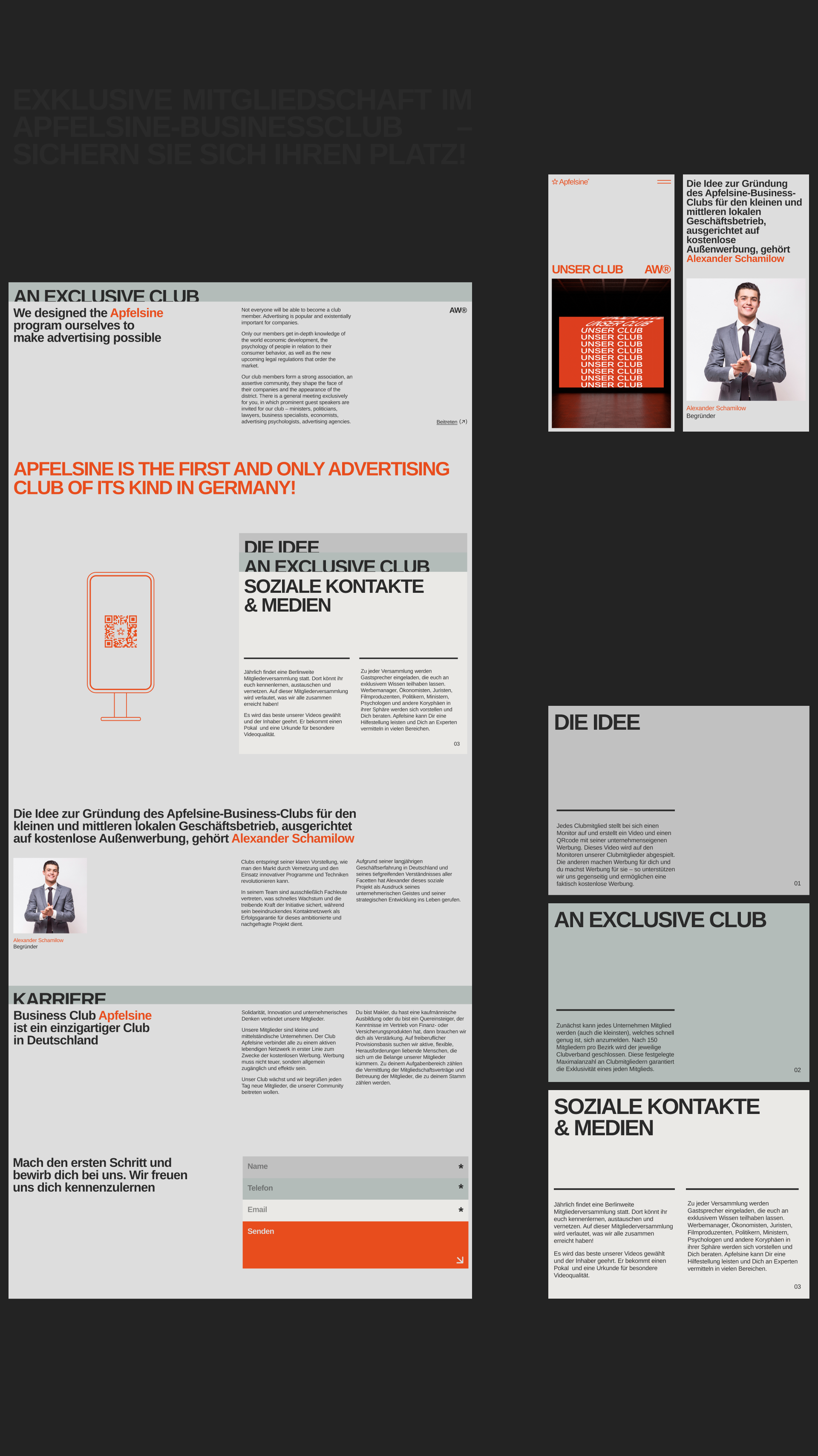Apfelsine® — Brand Identity & Website — Изображение №9 — Интерфейсы, Брендинг на Dprofile