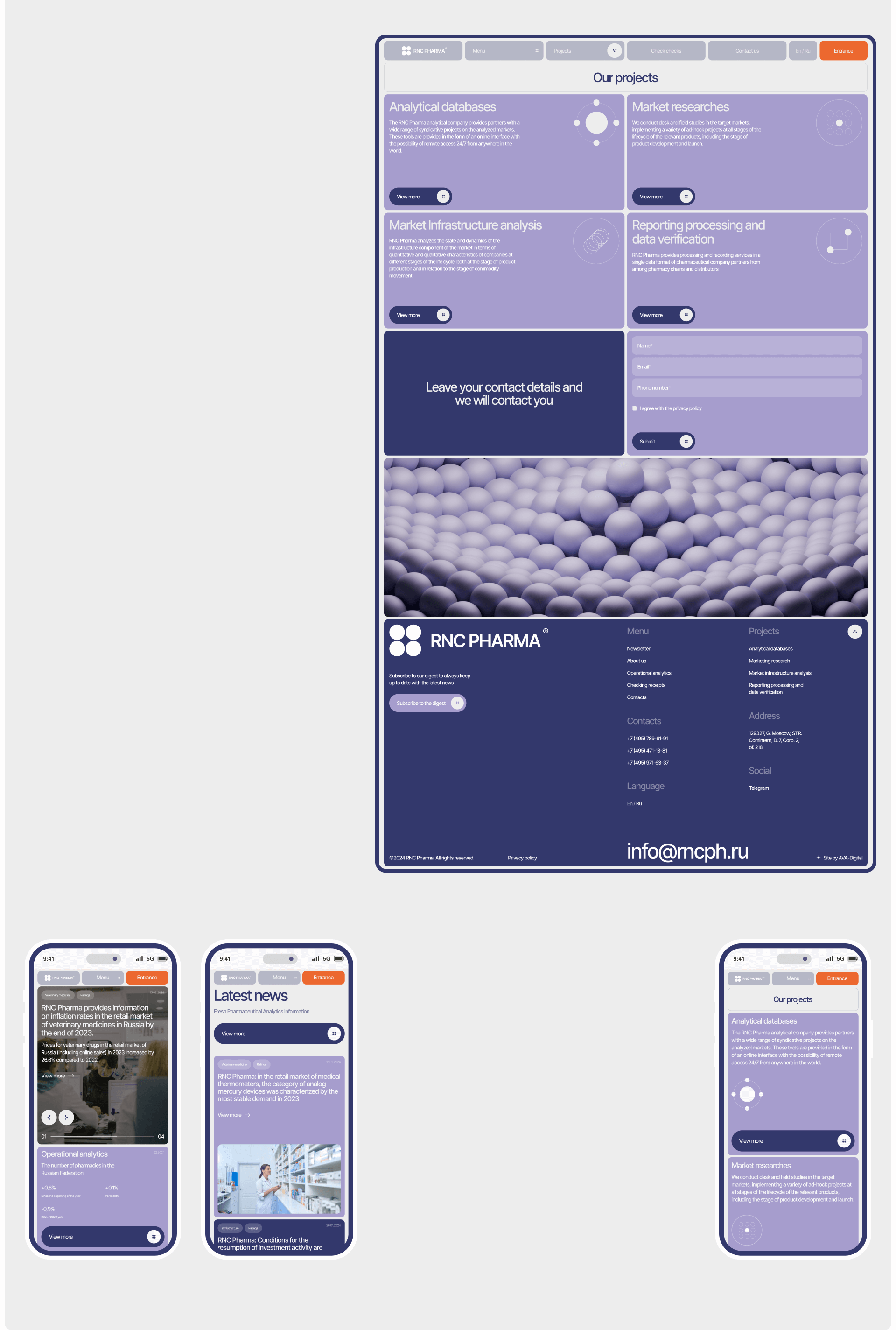 RNC Pharma | Web & Branding — Изображение №4 — Интерфейсы, Брендинг на Dprofile