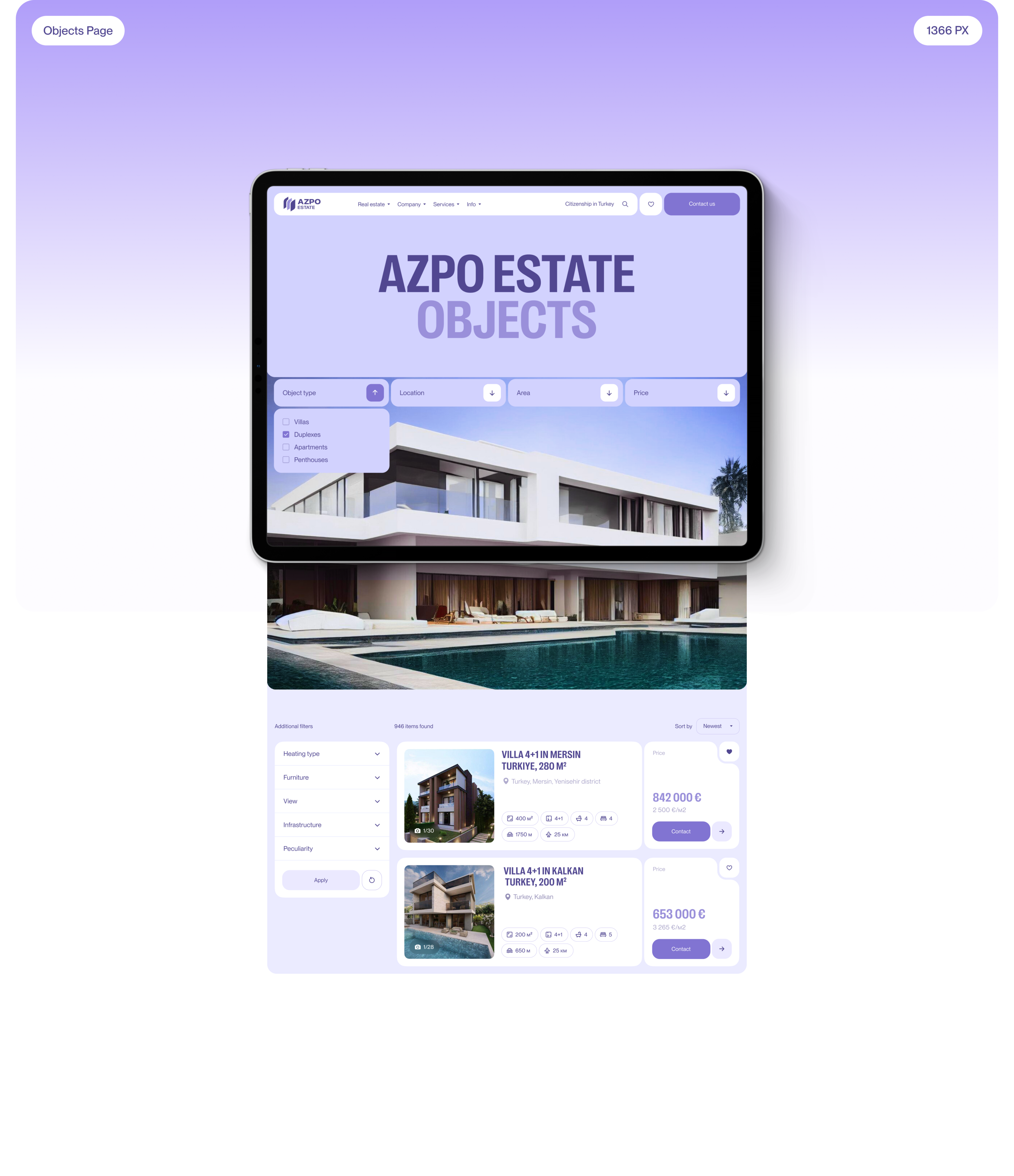 AZPO Estate — Brand Identity & Website — Изображение №14 — Интерфейсы, Брендинг на Dprofile