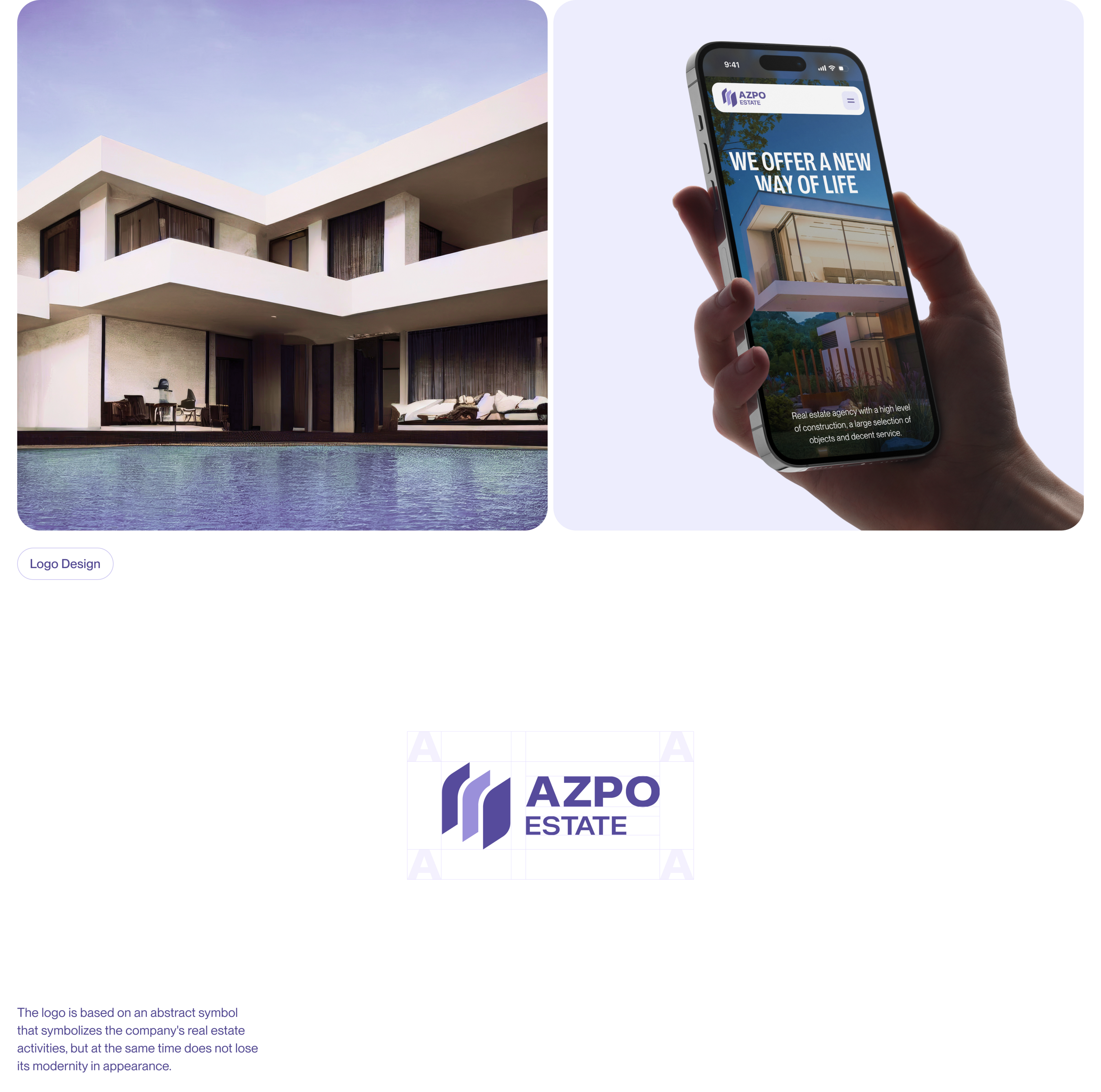 AZPO Estate — Brand Identity & Website — Изображение №2 — Интерфейсы, Брендинг на Dprofile