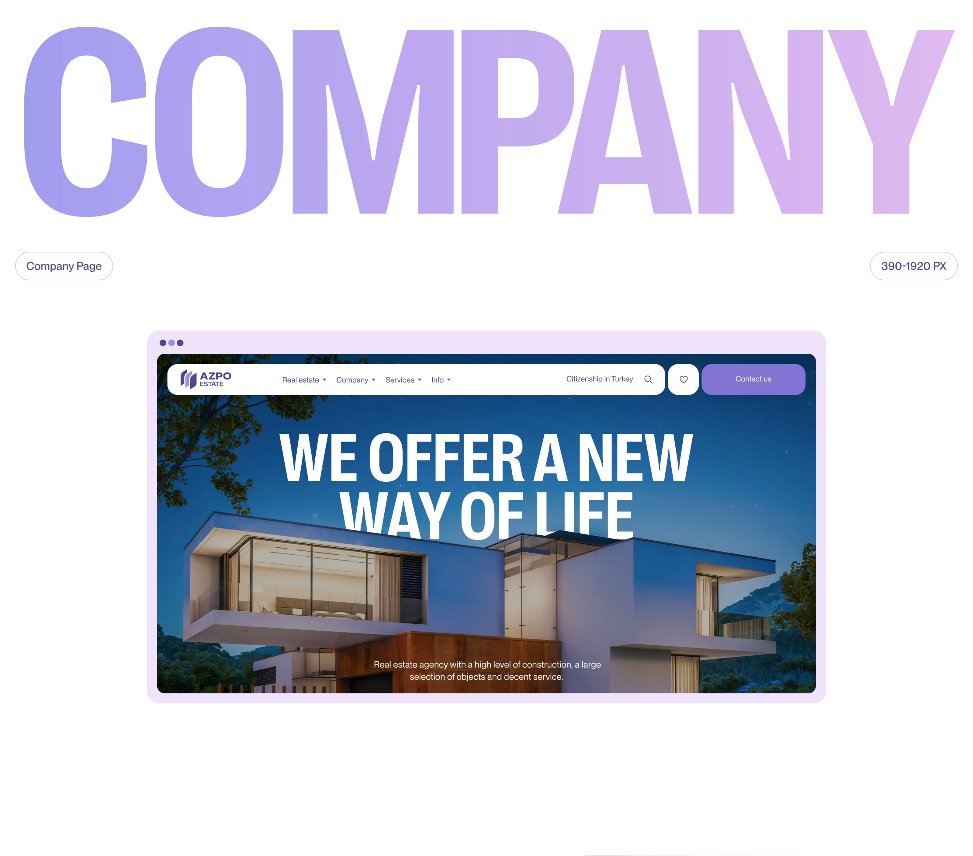 AZPO Estate — Brand Identity & Website — Изображение №10 — Интерфейсы, Брендинг на Dprofile