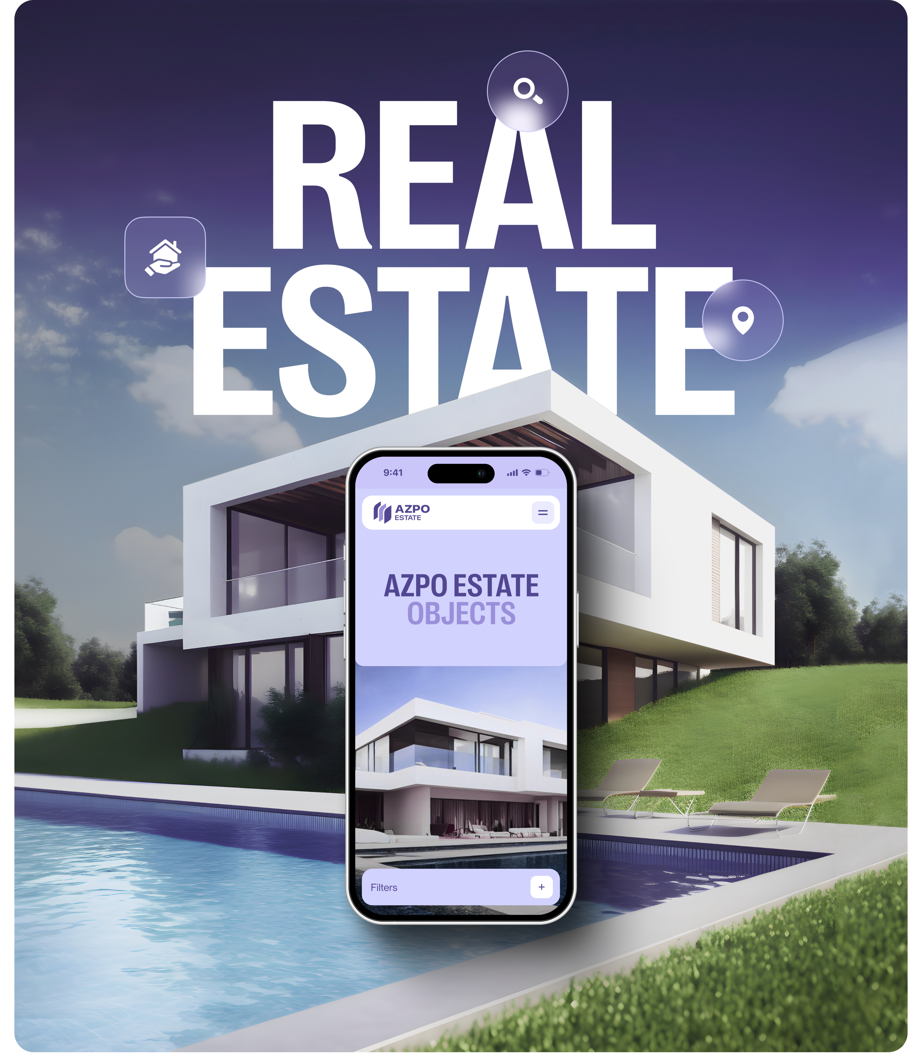 AZPO Estate — Brand Identity & Website — Изображение №13 — Интерфейсы, Брендинг на Dprofile