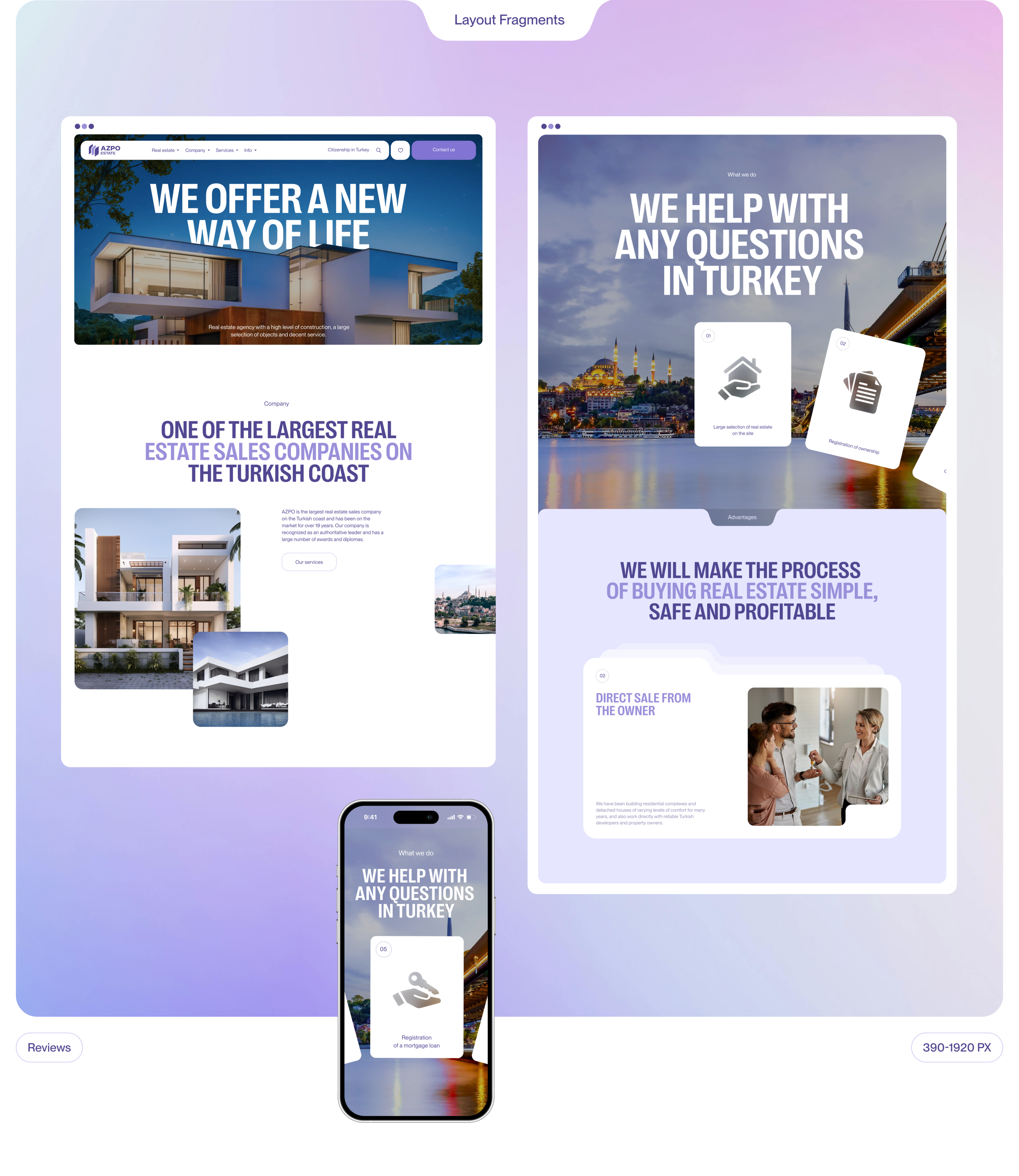 AZPO Estate — Brand Identity & Website — Изображение №11 — Интерфейсы, Брендинг на Dprofile